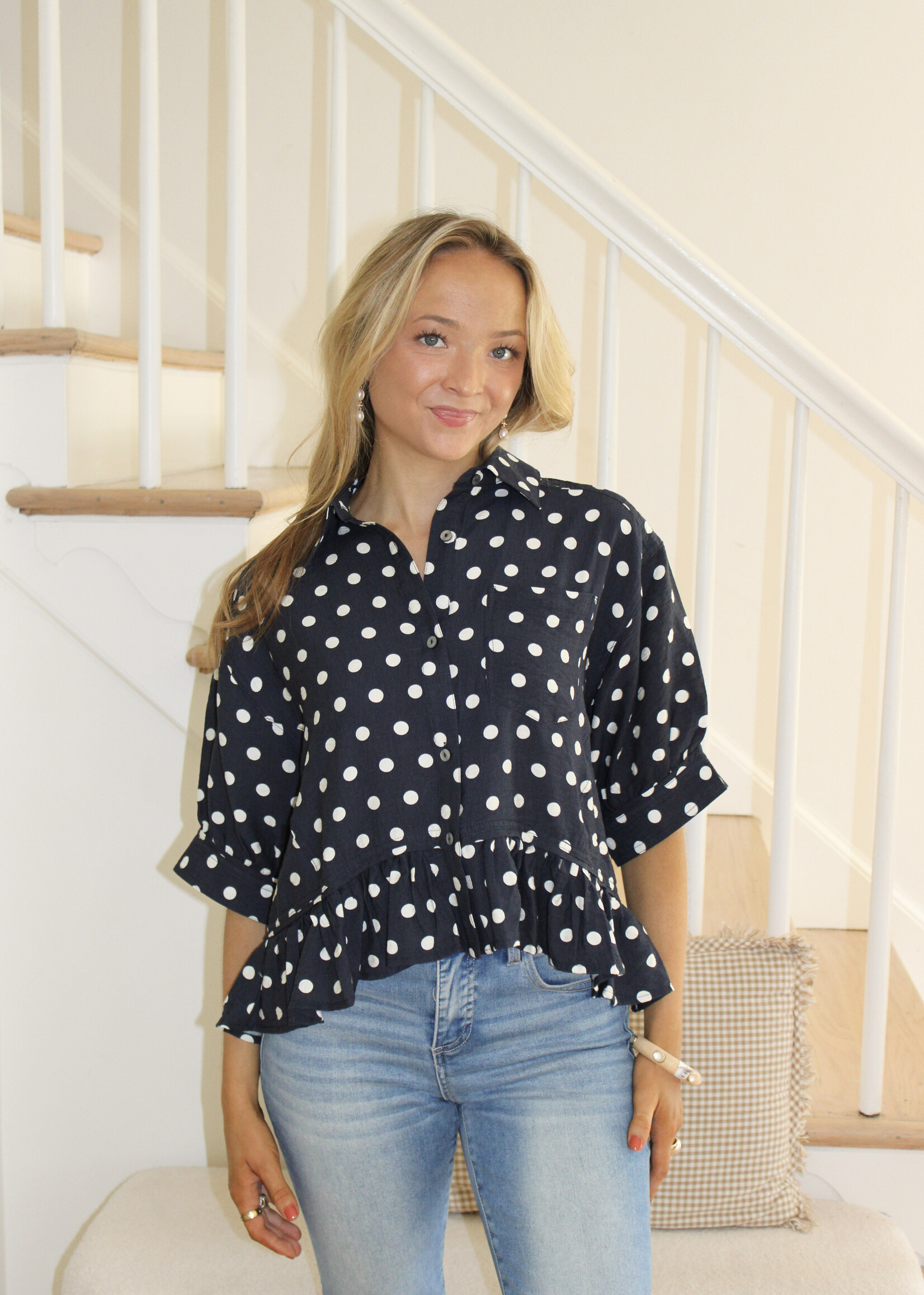 Mickey Polka Dot Top
