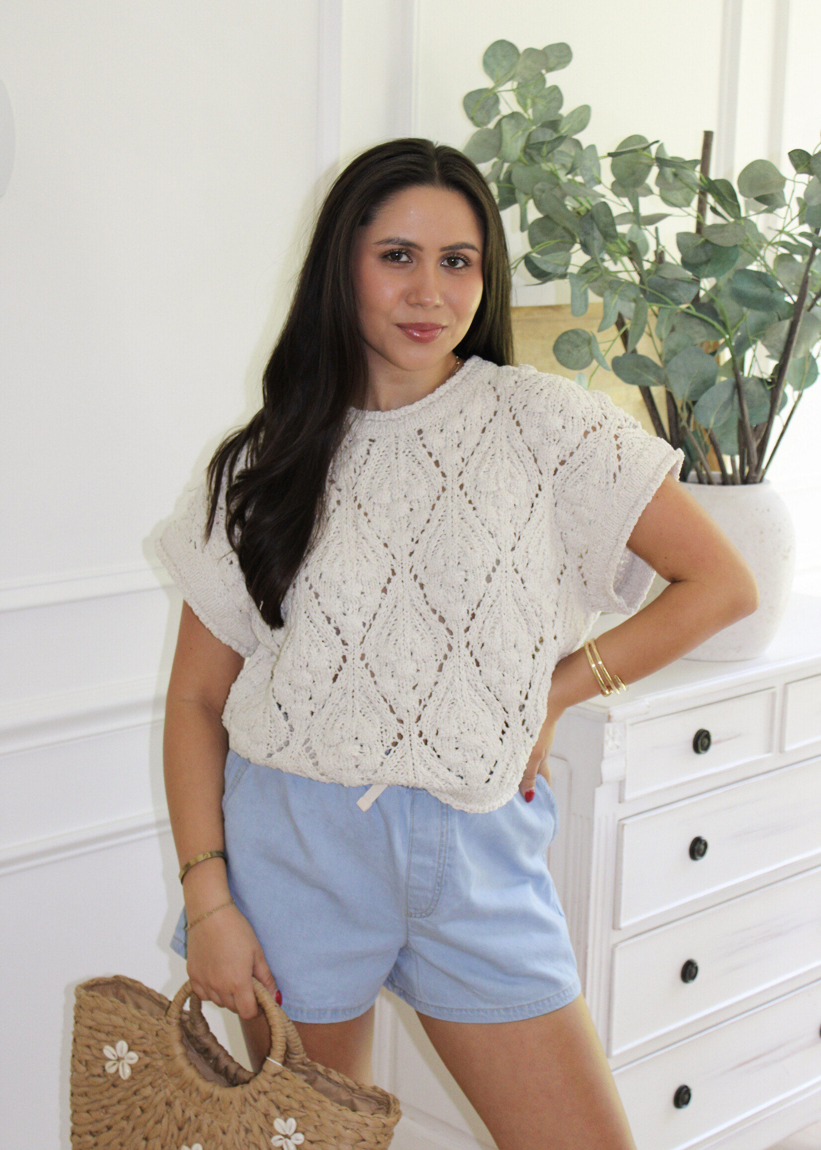 Lolita Extended Shoulder Sweater Top