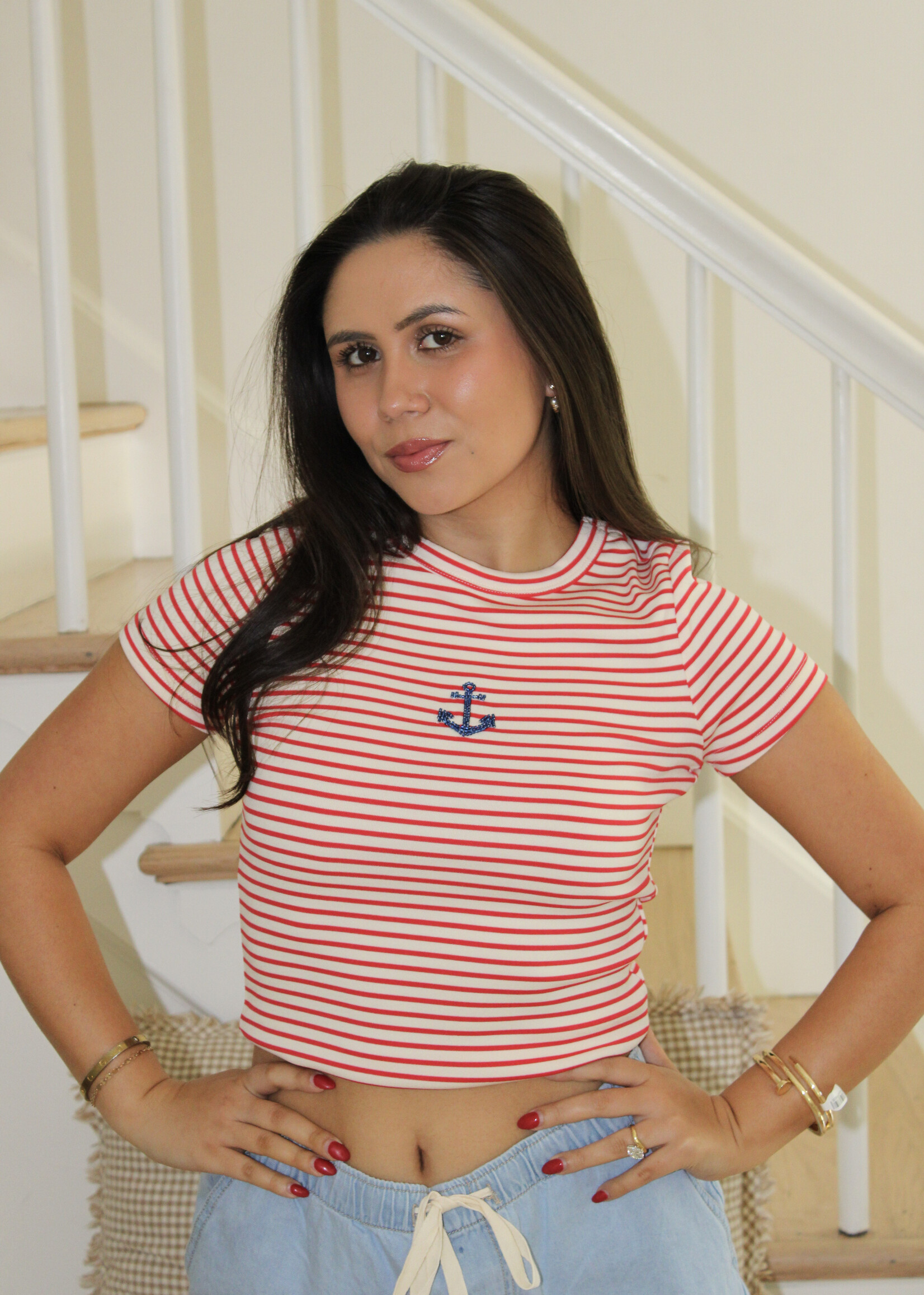Dior Anchor Beaded Tee