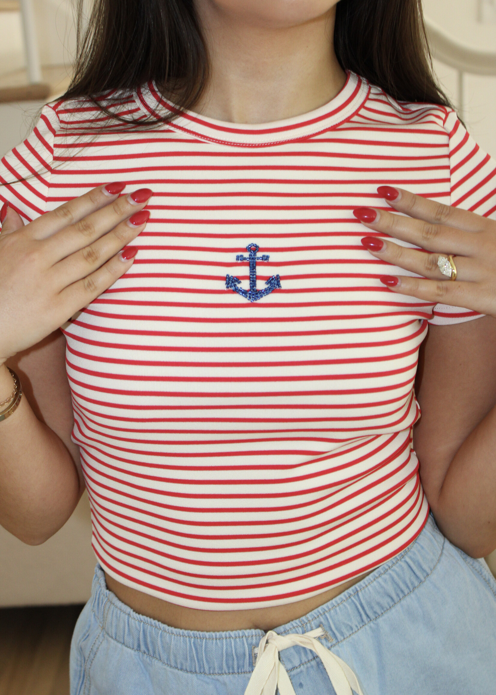 Dior Anchor Beaded Tee