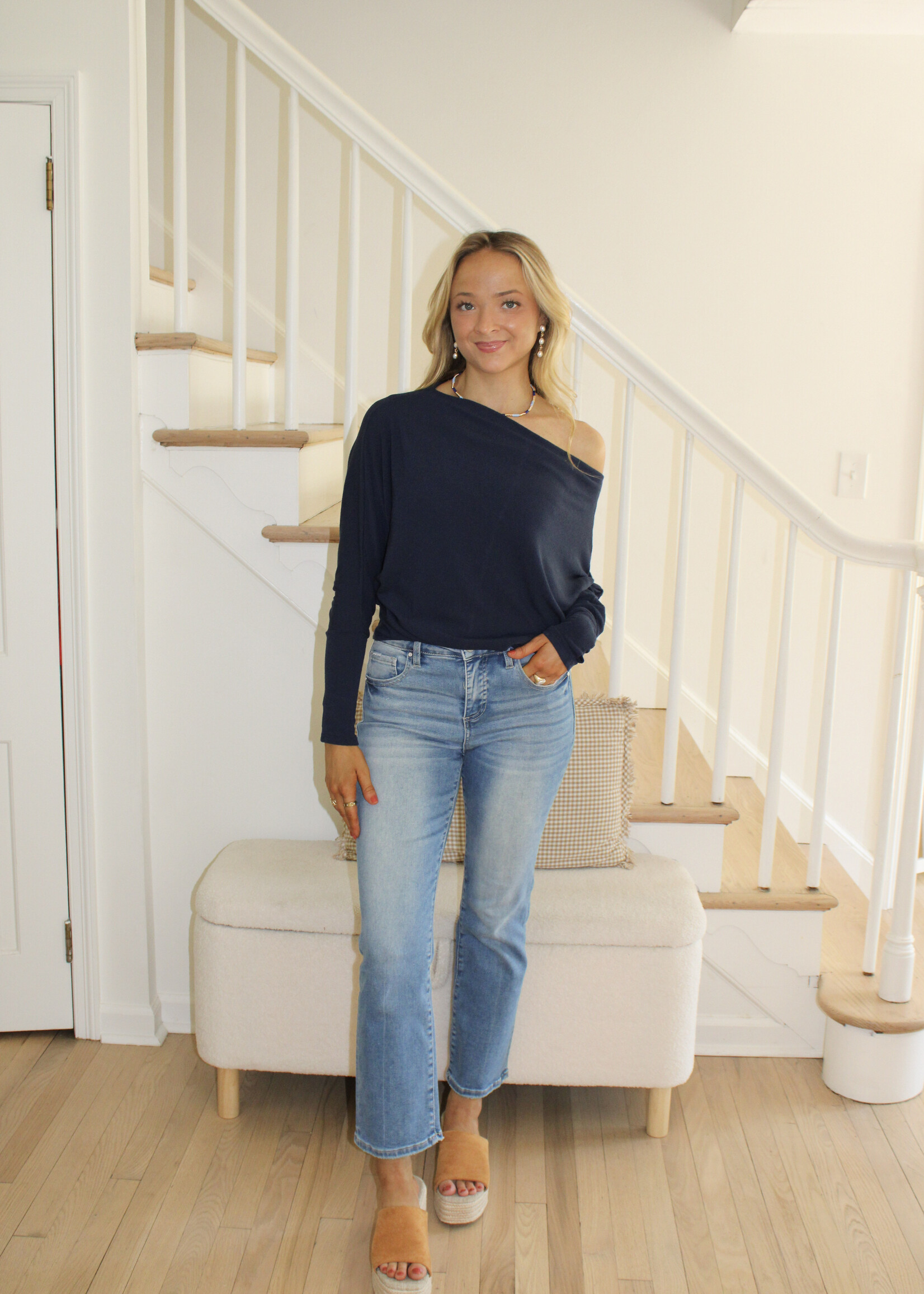 Davy Off Shoulder Long Sleeve Top