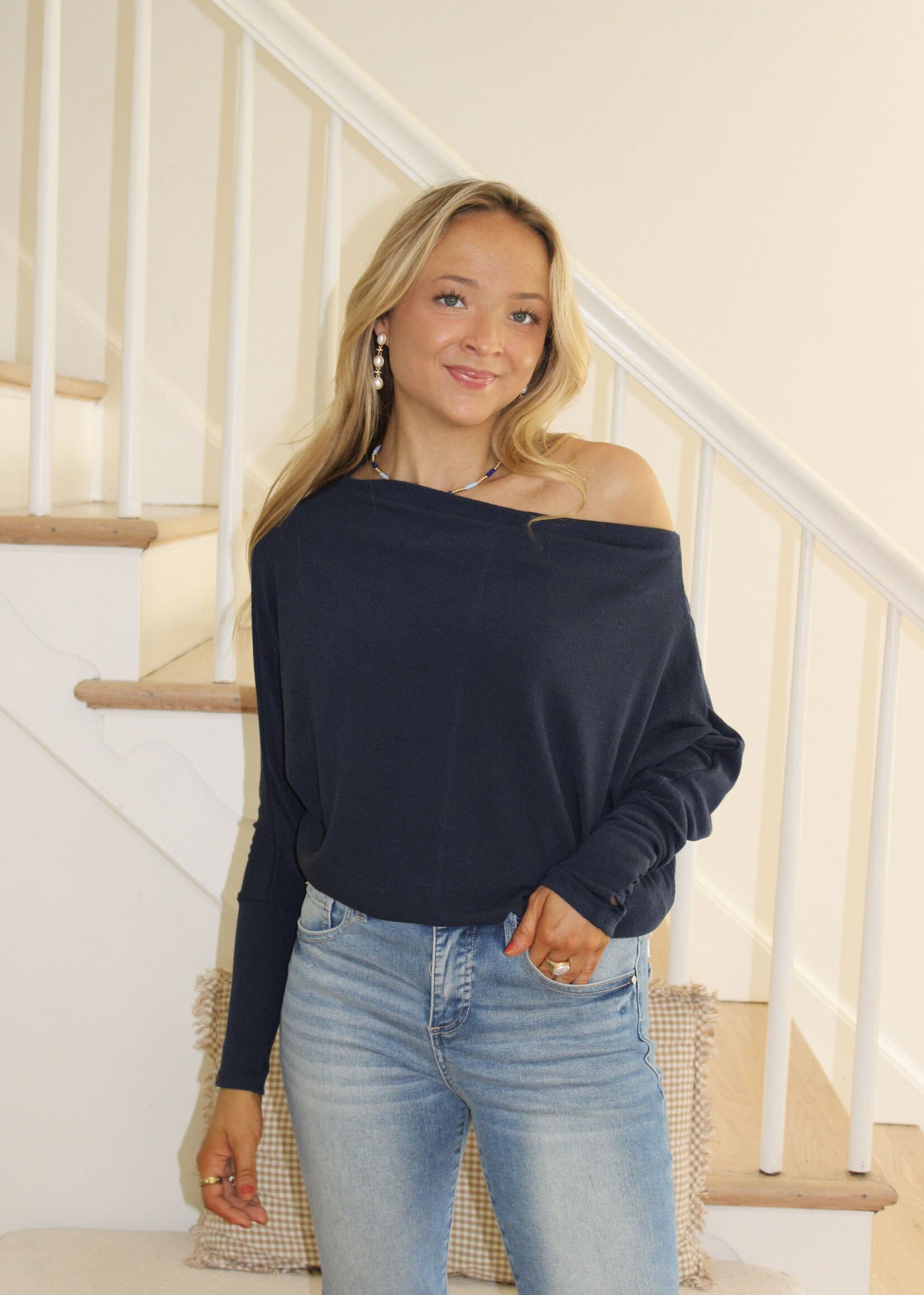 Davy Off Shoulder Long Sleeve Top