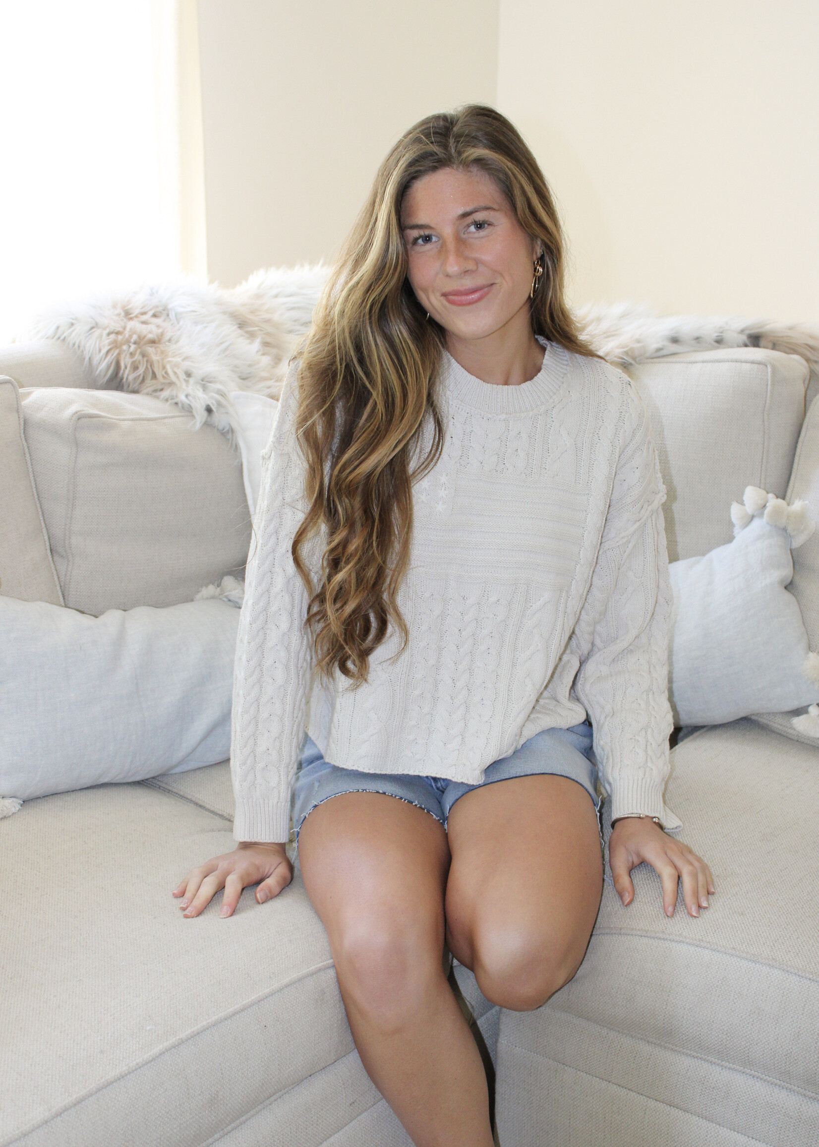 Moriah Flag Detail Sweater