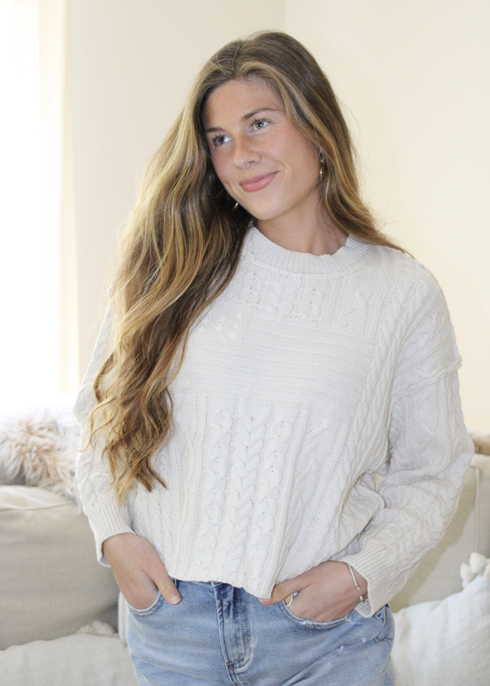 Moriah Flag Detail Sweater