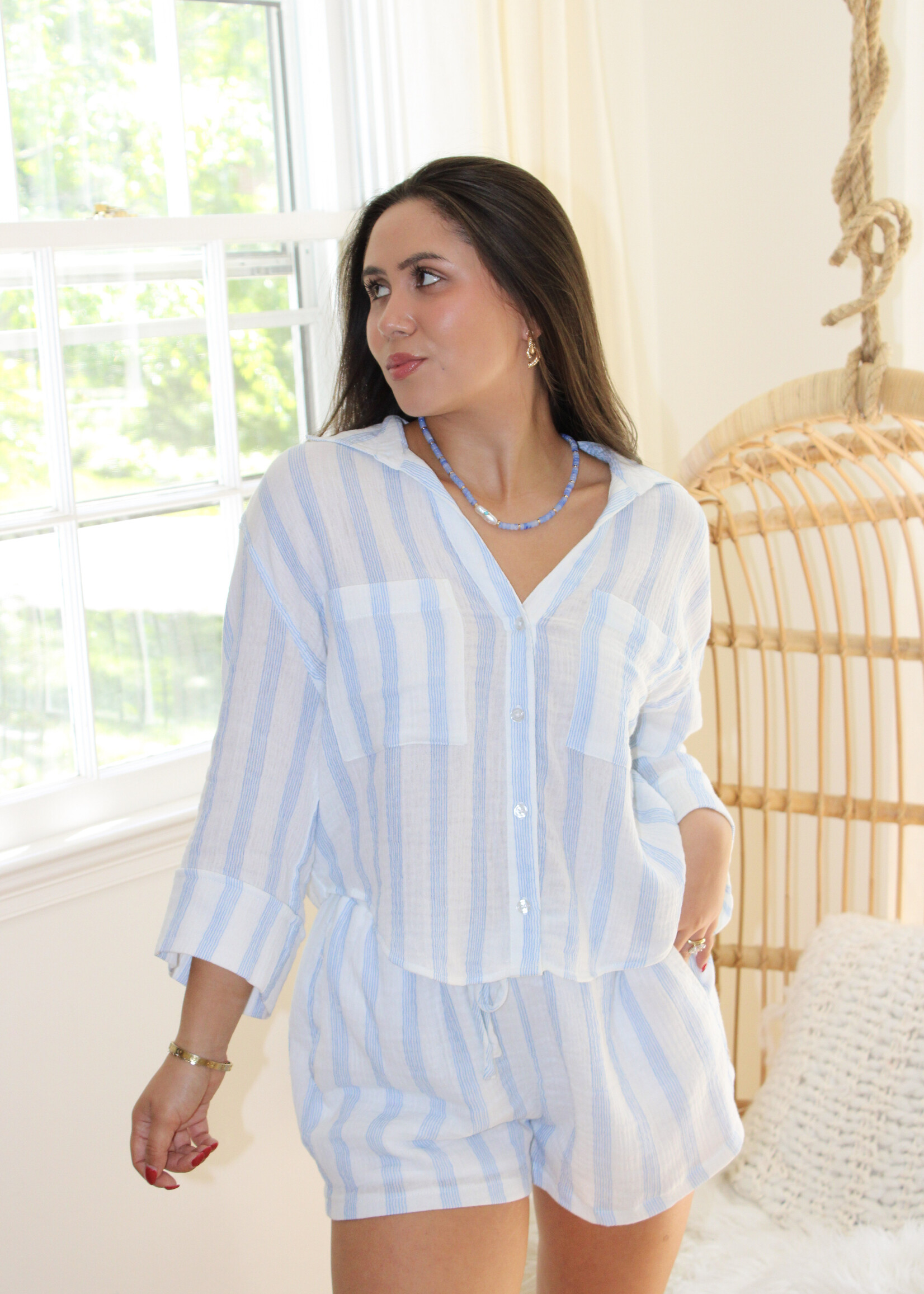 Z Supply Helena Striped Shirt