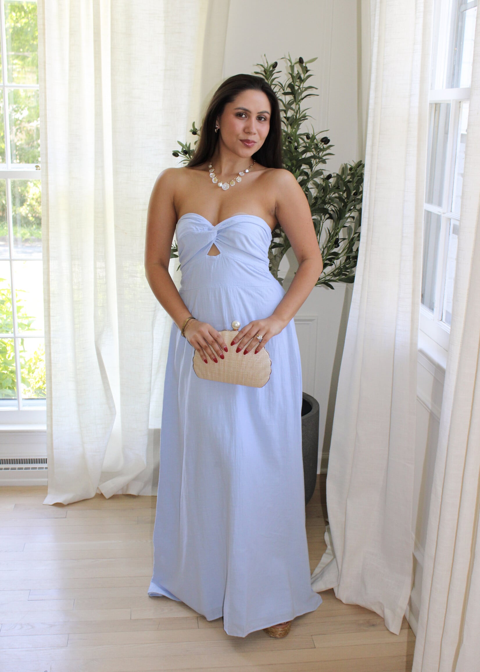 Kassia Twist Front Maxi Dress