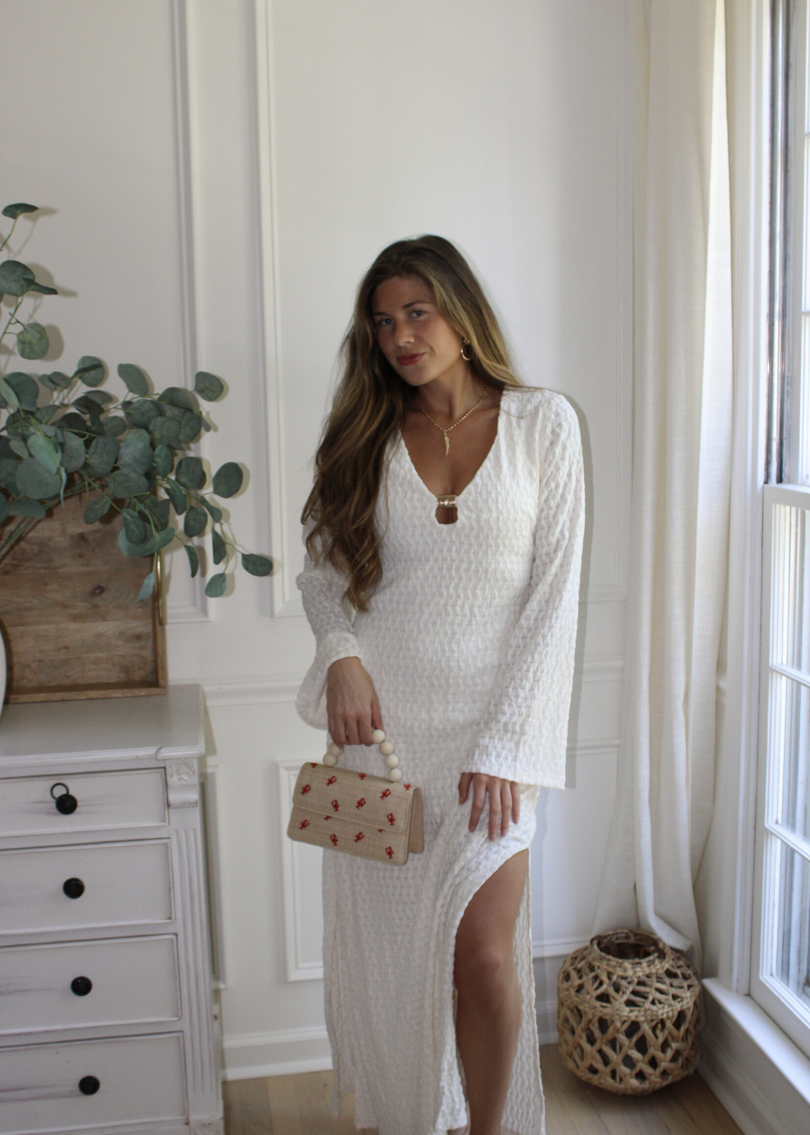 Raven Bell Sleeve Maxi Dress