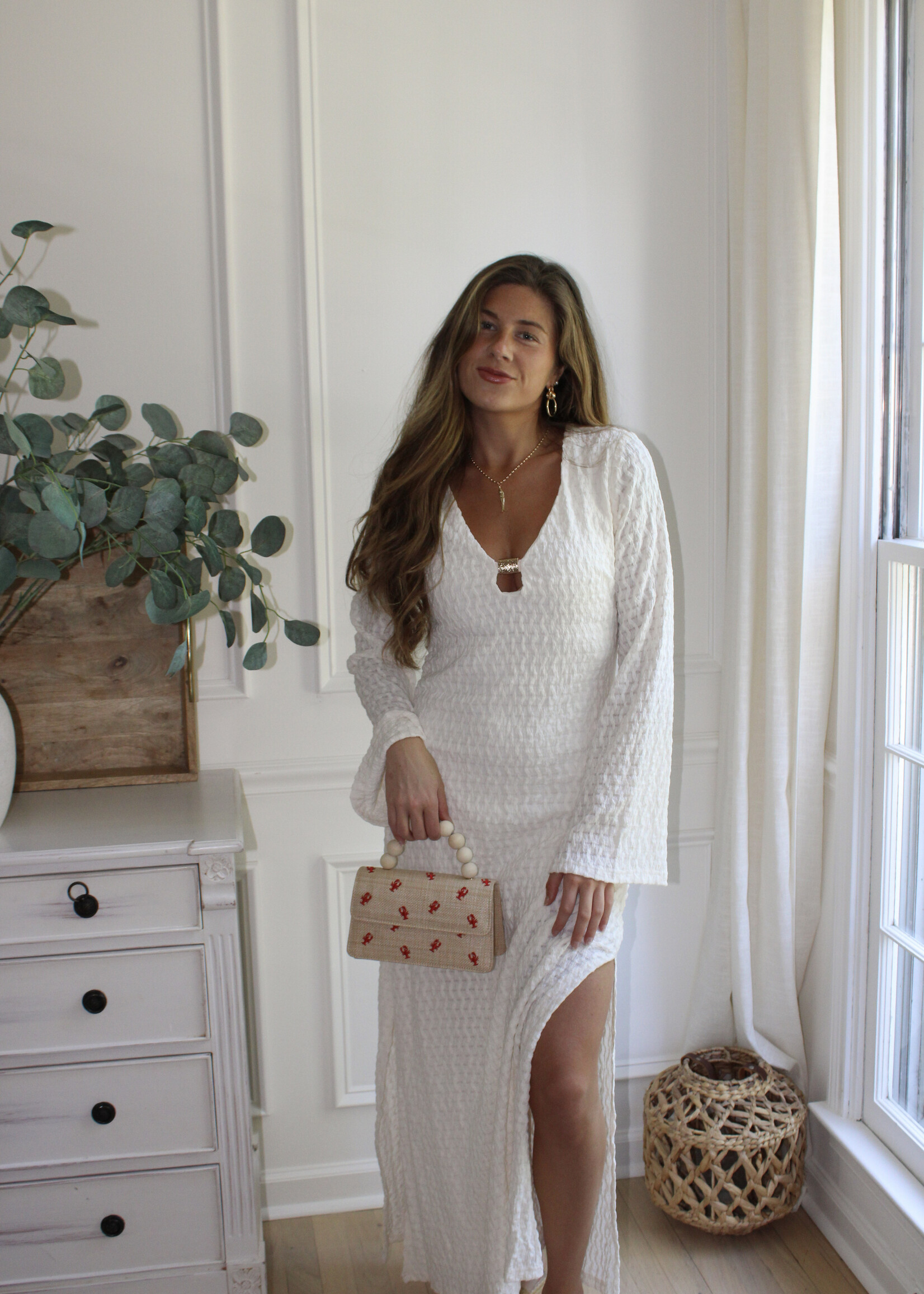 Raven Bell Sleeve Maxi Dress