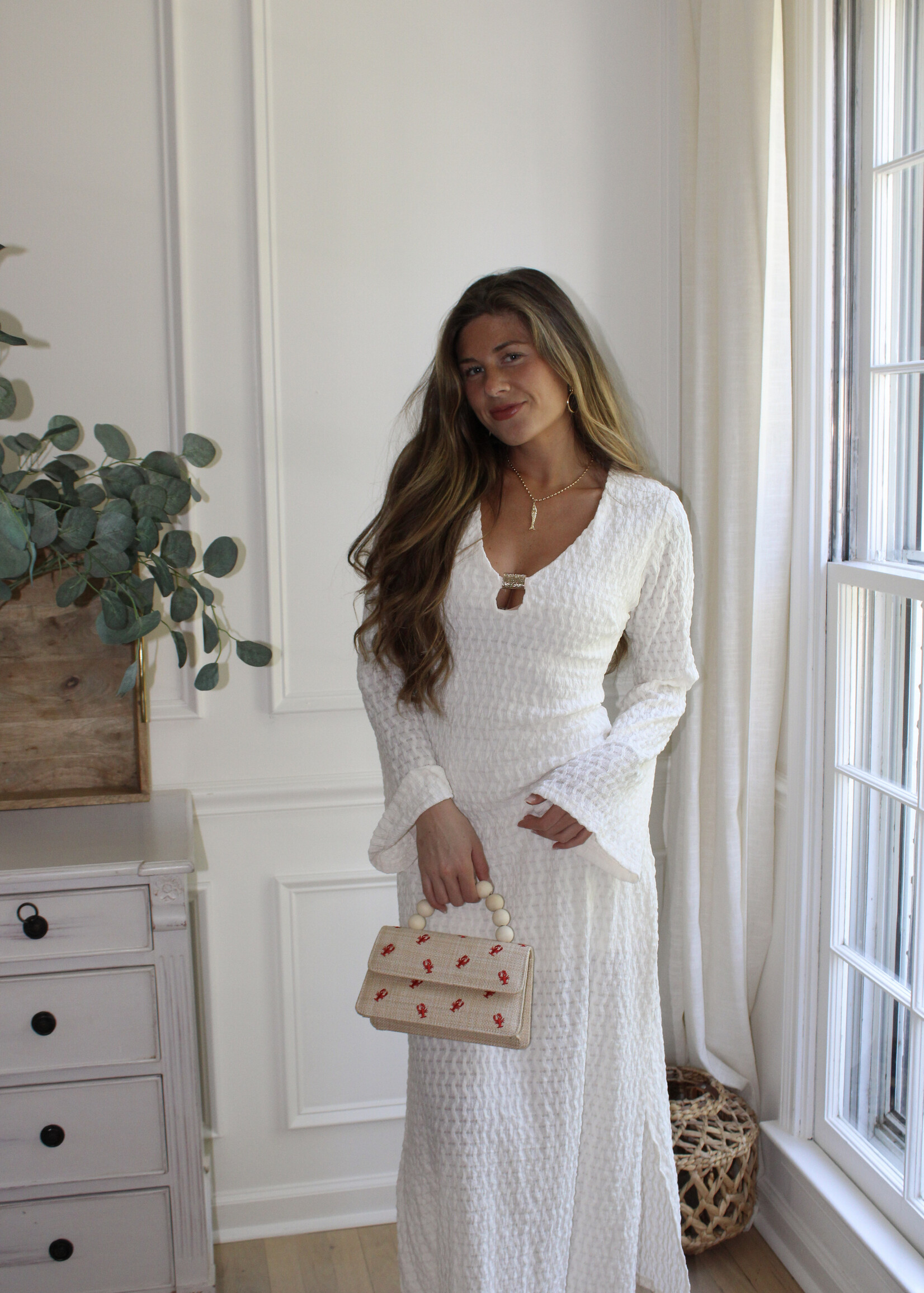 Raven Bell Sleeve Maxi Dress