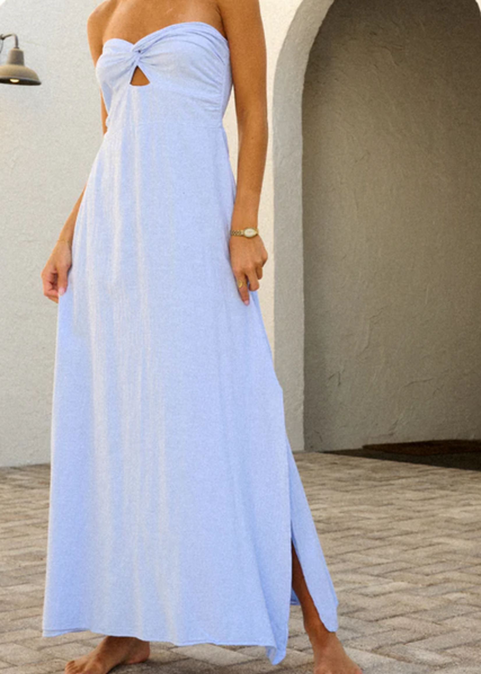 Kassia Twist Front Maxi Dress