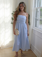 Austen Strapless Striped Maxi Dress