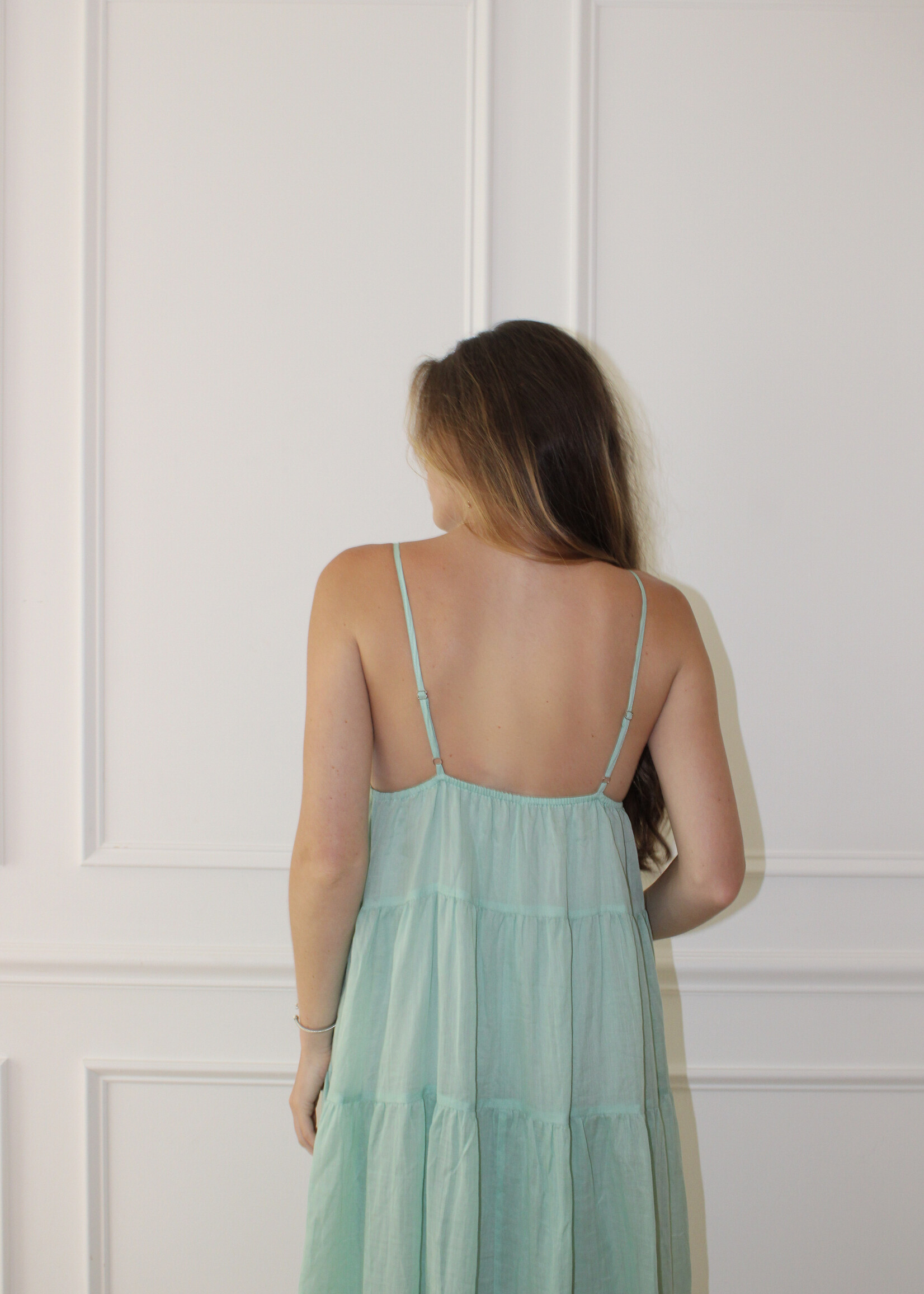 Leyna Open Back Maxi Dress