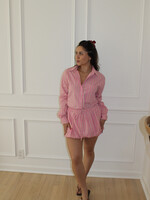 Avani Striped Bubble Mini Skirt