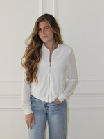 Maebry Open Knit Zip Up