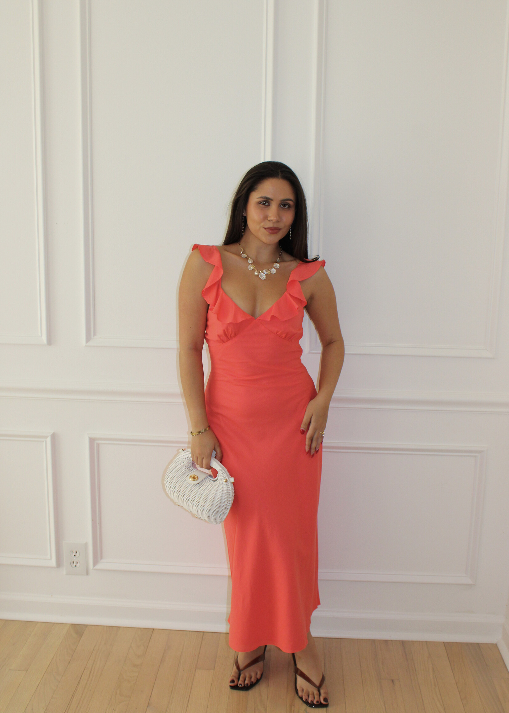 Louisiana Ruffle Detail Maxi Dress