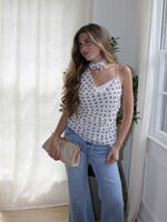 Kimia Polka Dot Scarf Top