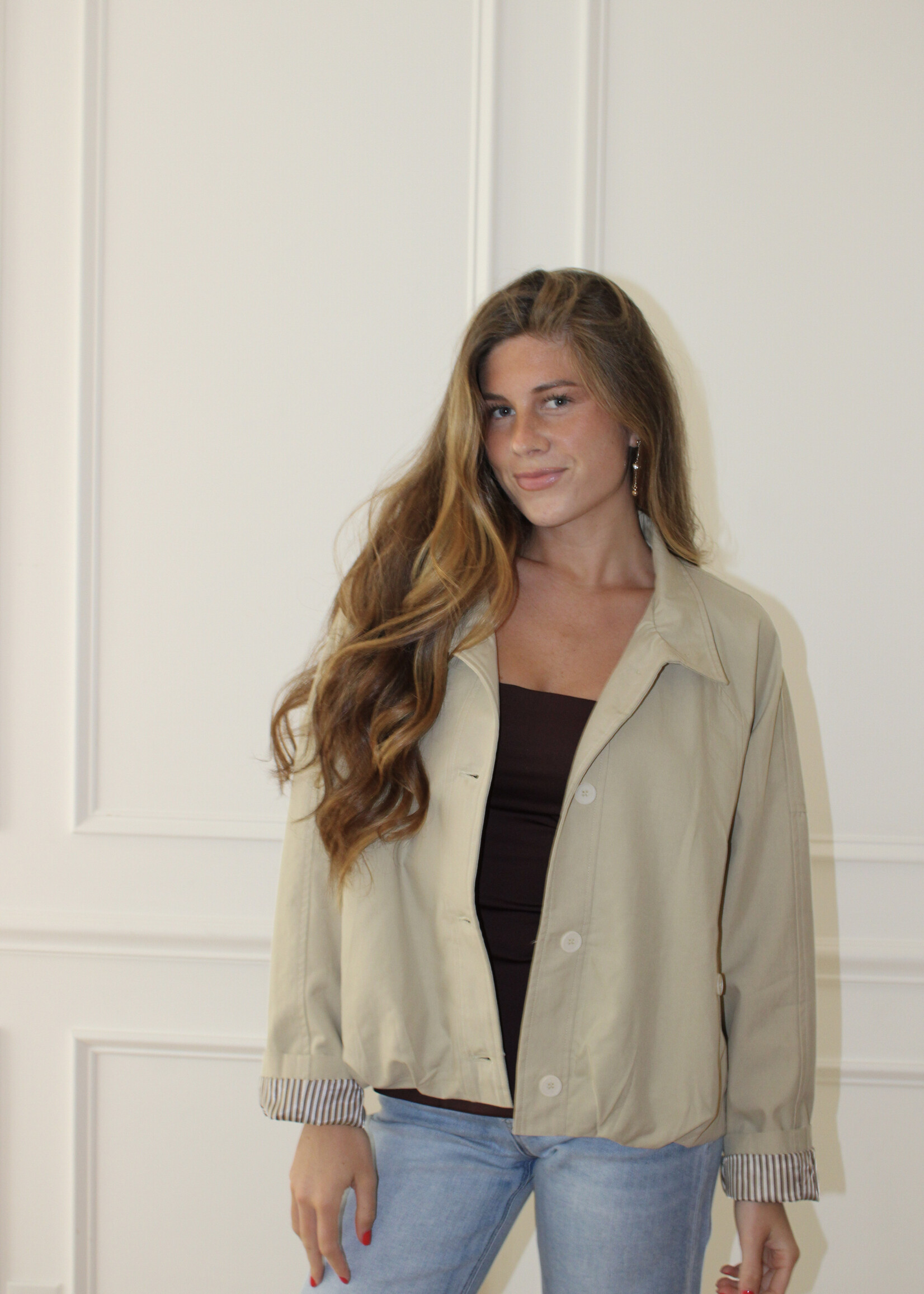 Maurice Striped Interior Barn Jacket