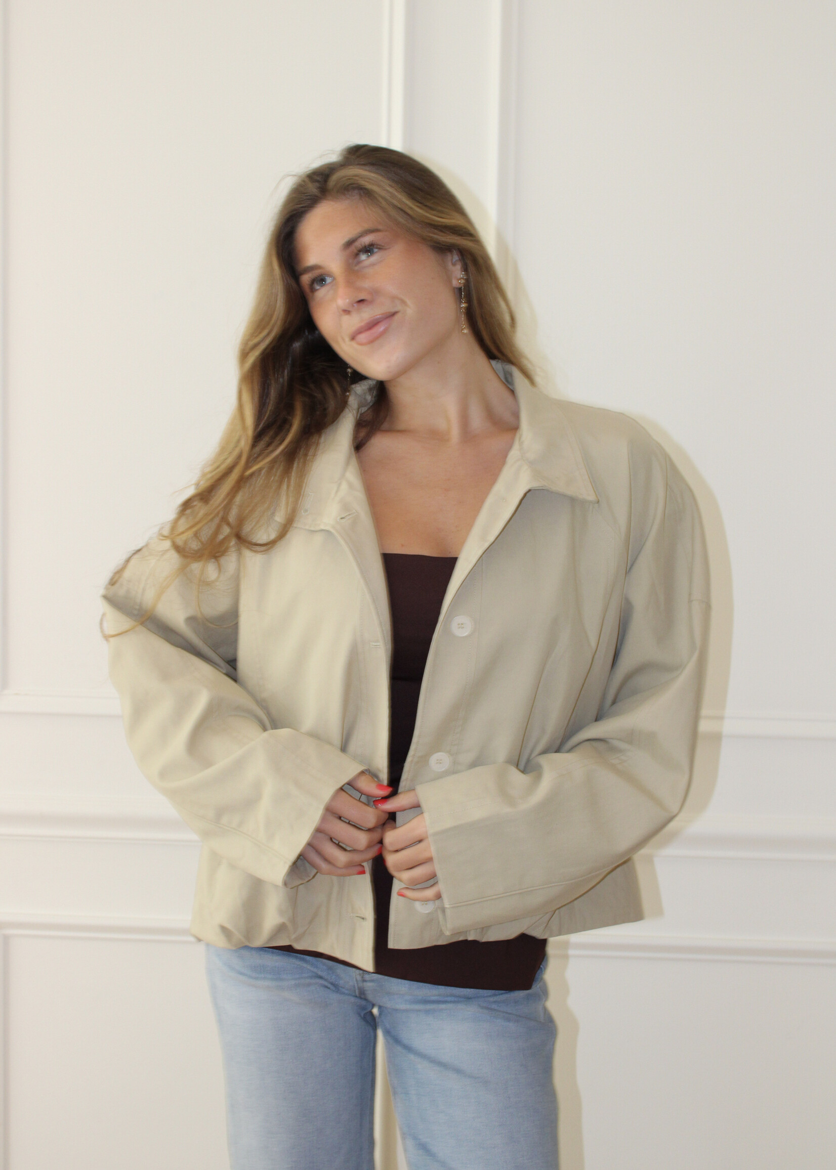Maurice Striped Interior Barn Jacket