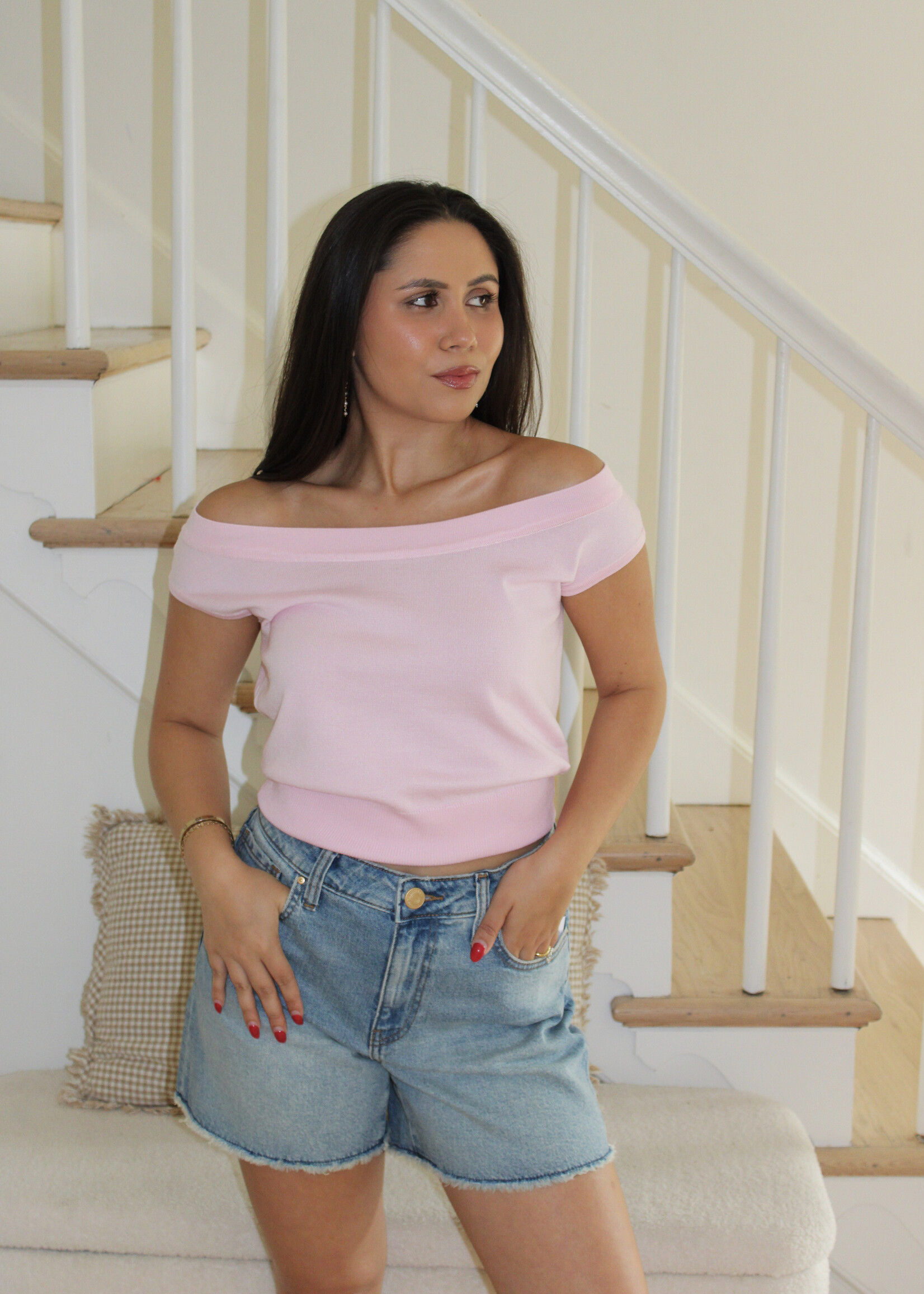 Kamala Off Shoulder Sweater Top