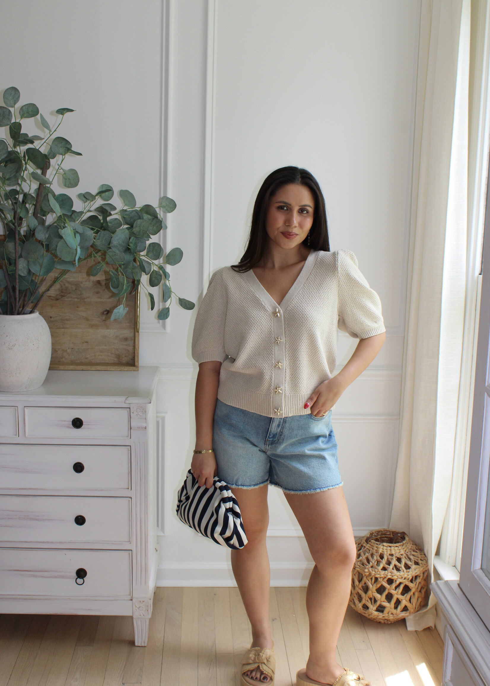 Hallie Starfish Button Down Cardigan