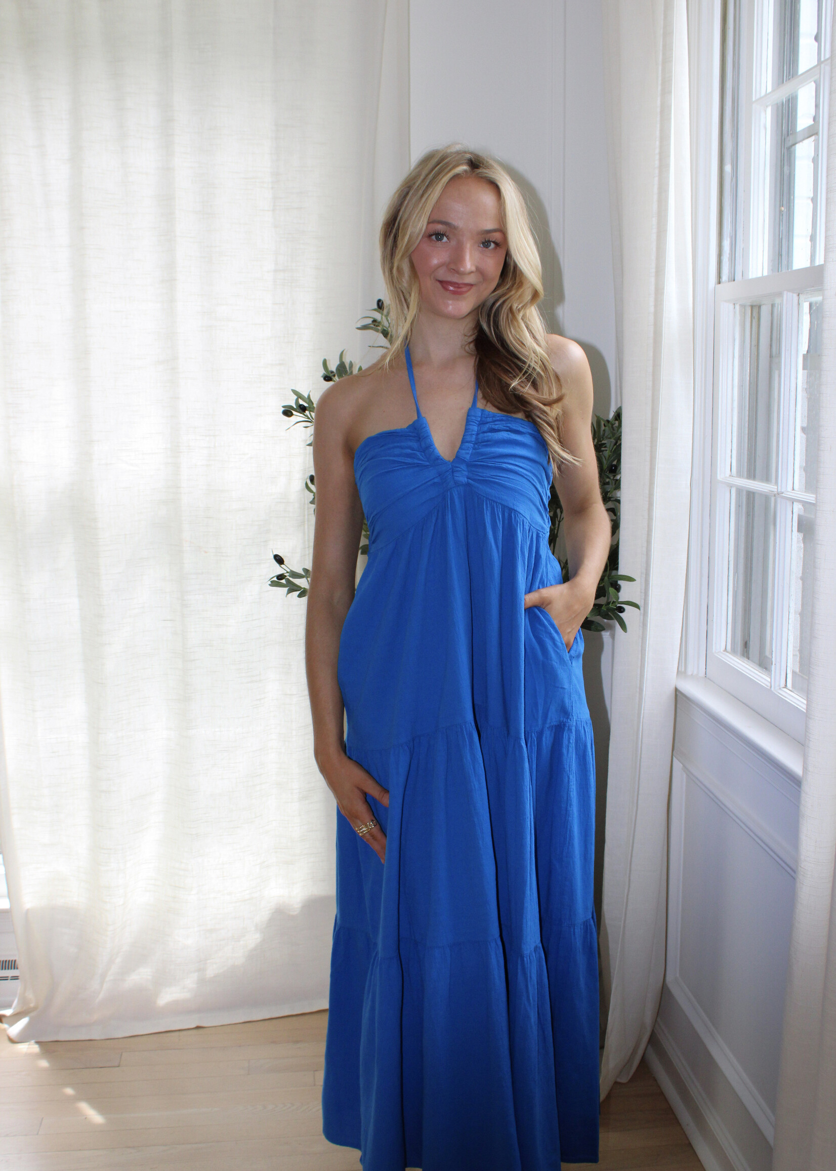 Juneya Tie Back Flowy Dress