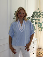Ossie Stripe Blouse Top