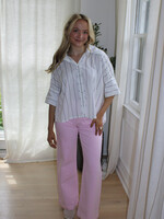 Lorrane Patch Pocket Wide Leg Jeans