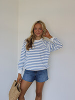 Loren Striped Pullover Sweatshirt
