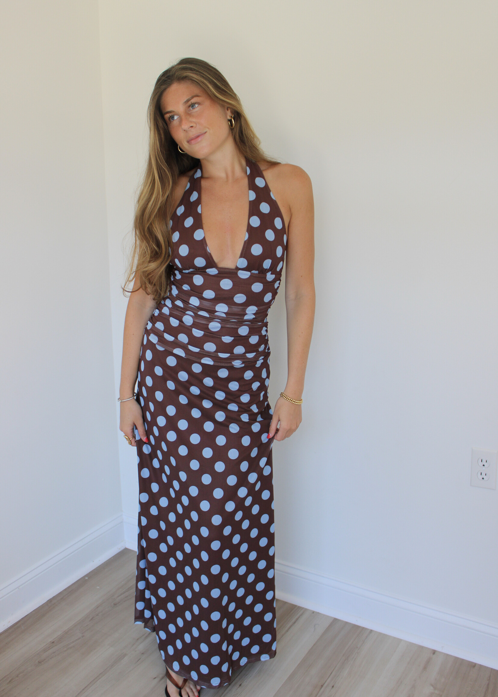Cardi Mesh Maxi Dress