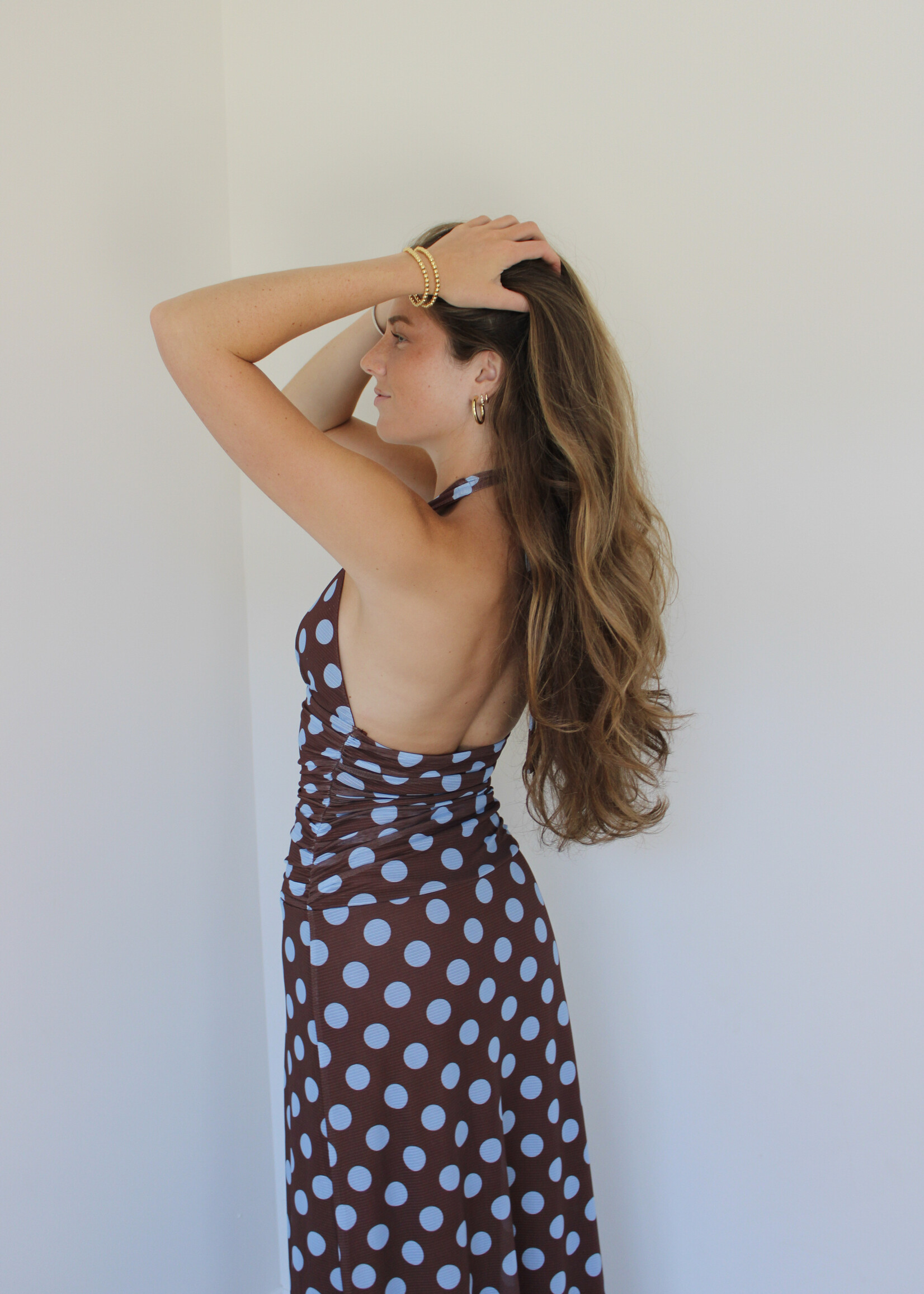 Cardi Mesh Maxi Dress