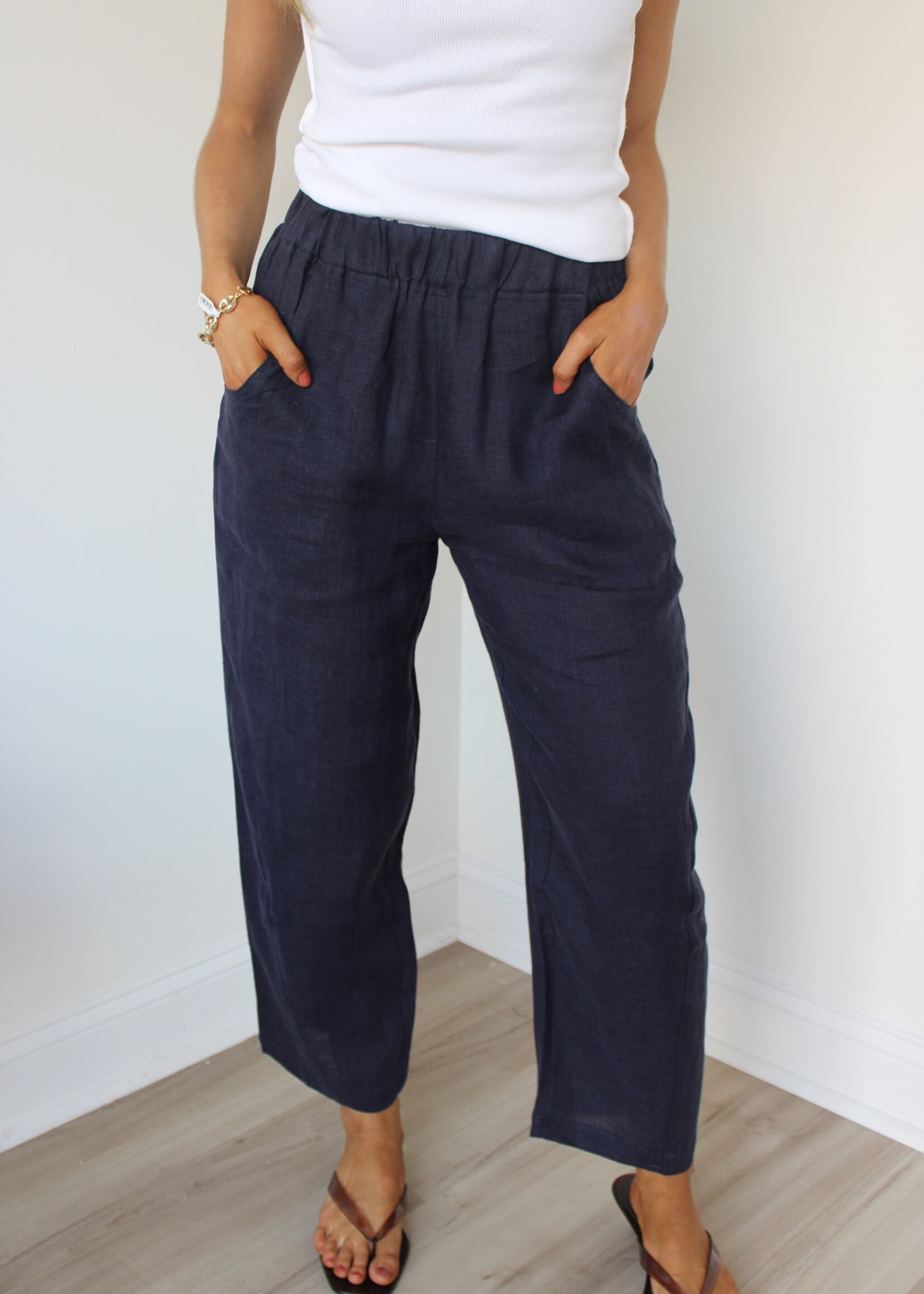 Arlene Relaxed Linen Pant