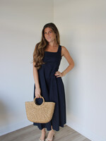 Alicia Square Neck Midi Dress