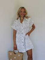 Maisie Embroidery Floral Shirt Dress