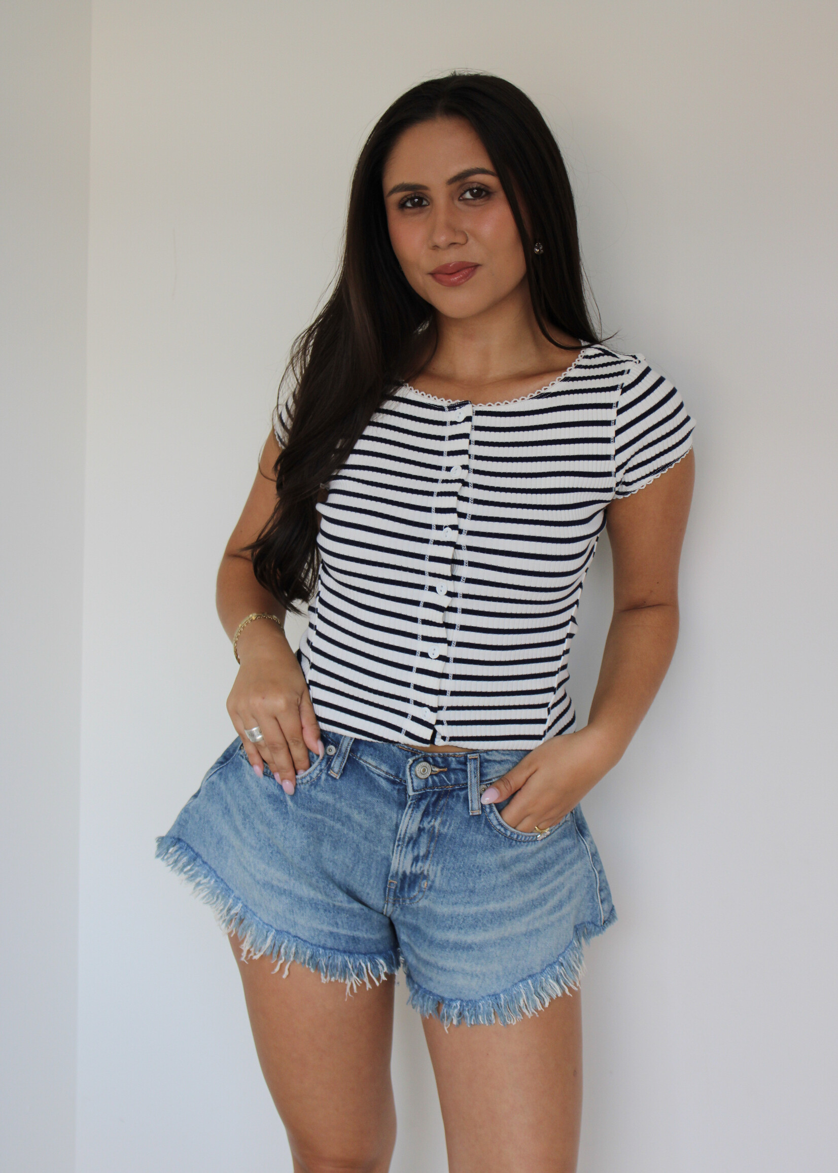Free People Most Wanted Striped Cardi