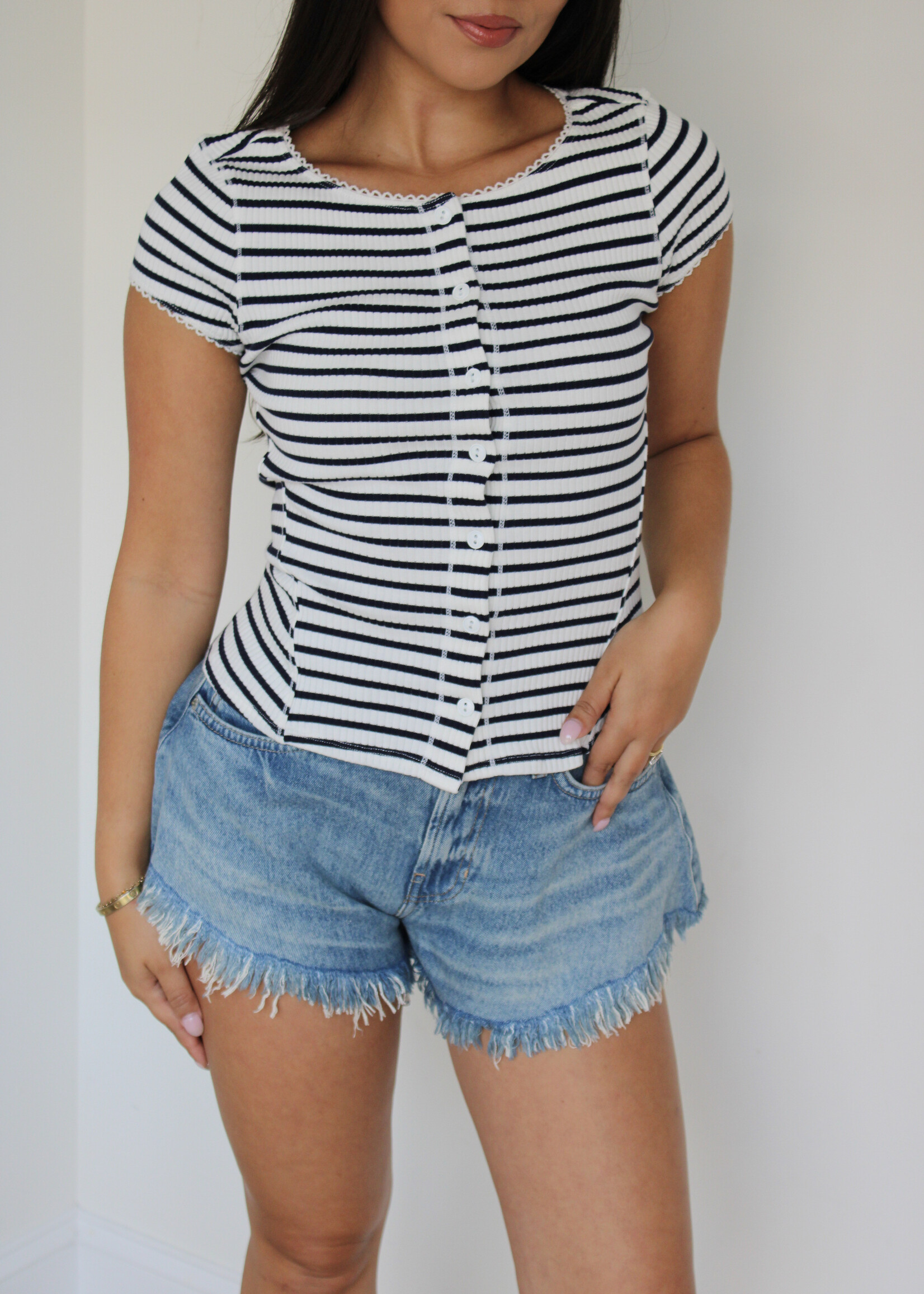 Free People Most Wanted Striped Cardi