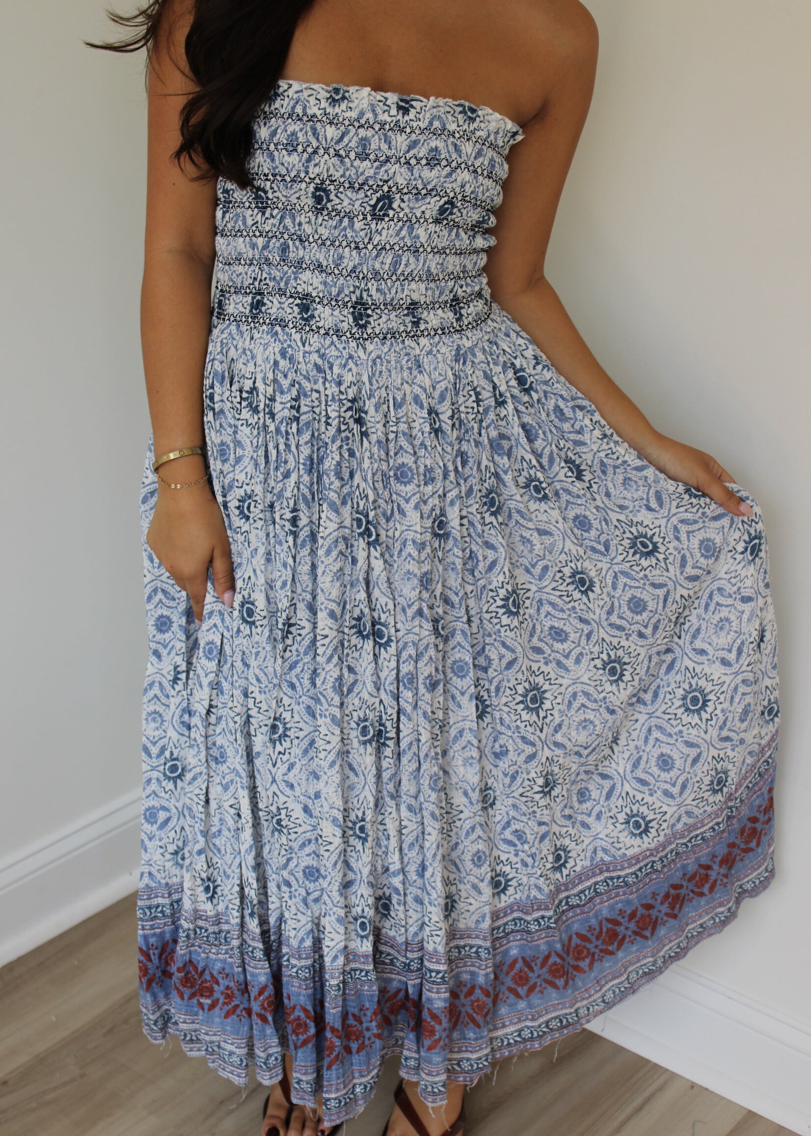 Free People  Ravenna Printed Maxi Dress