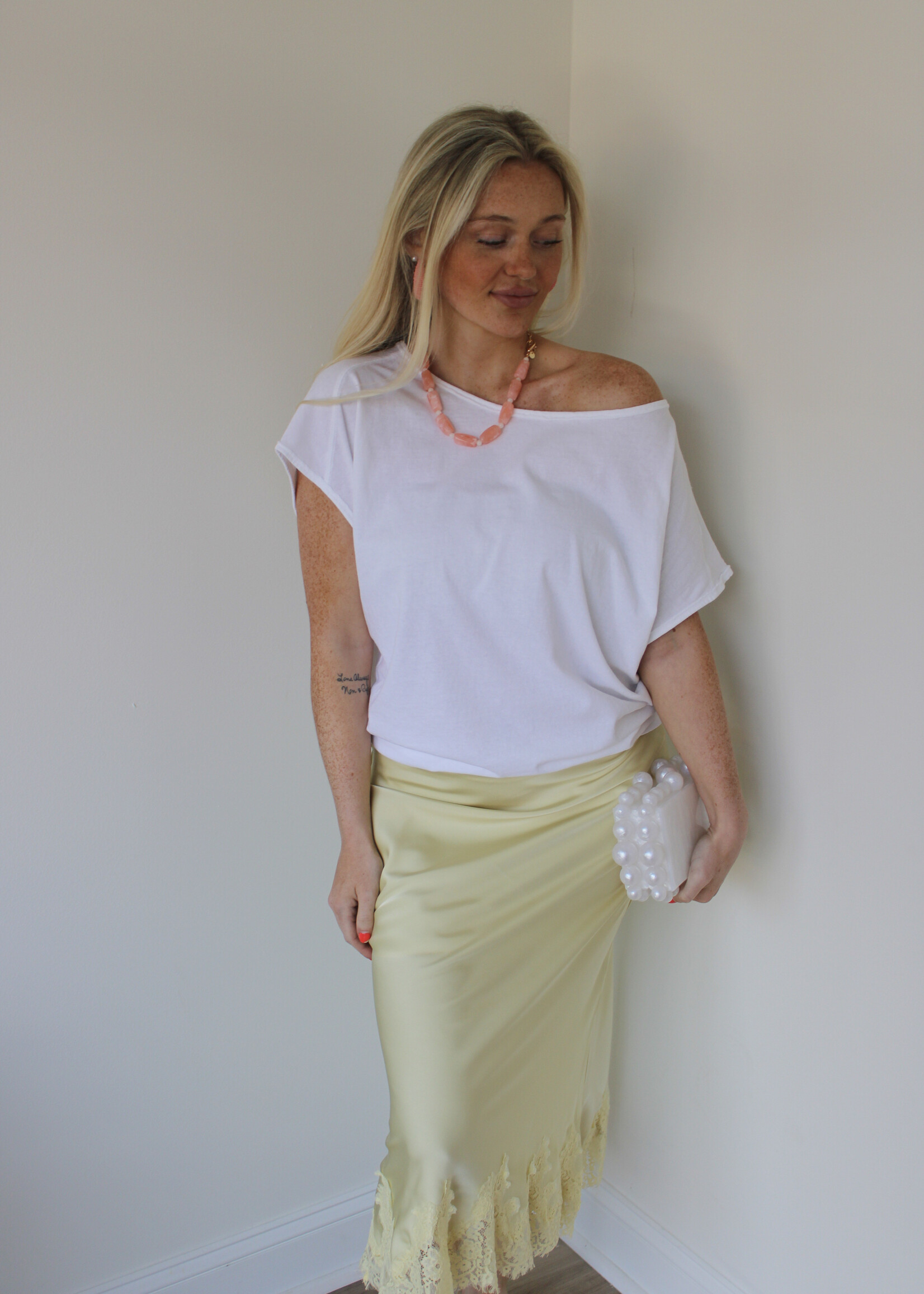 Free People Peggy Tee clean ivory