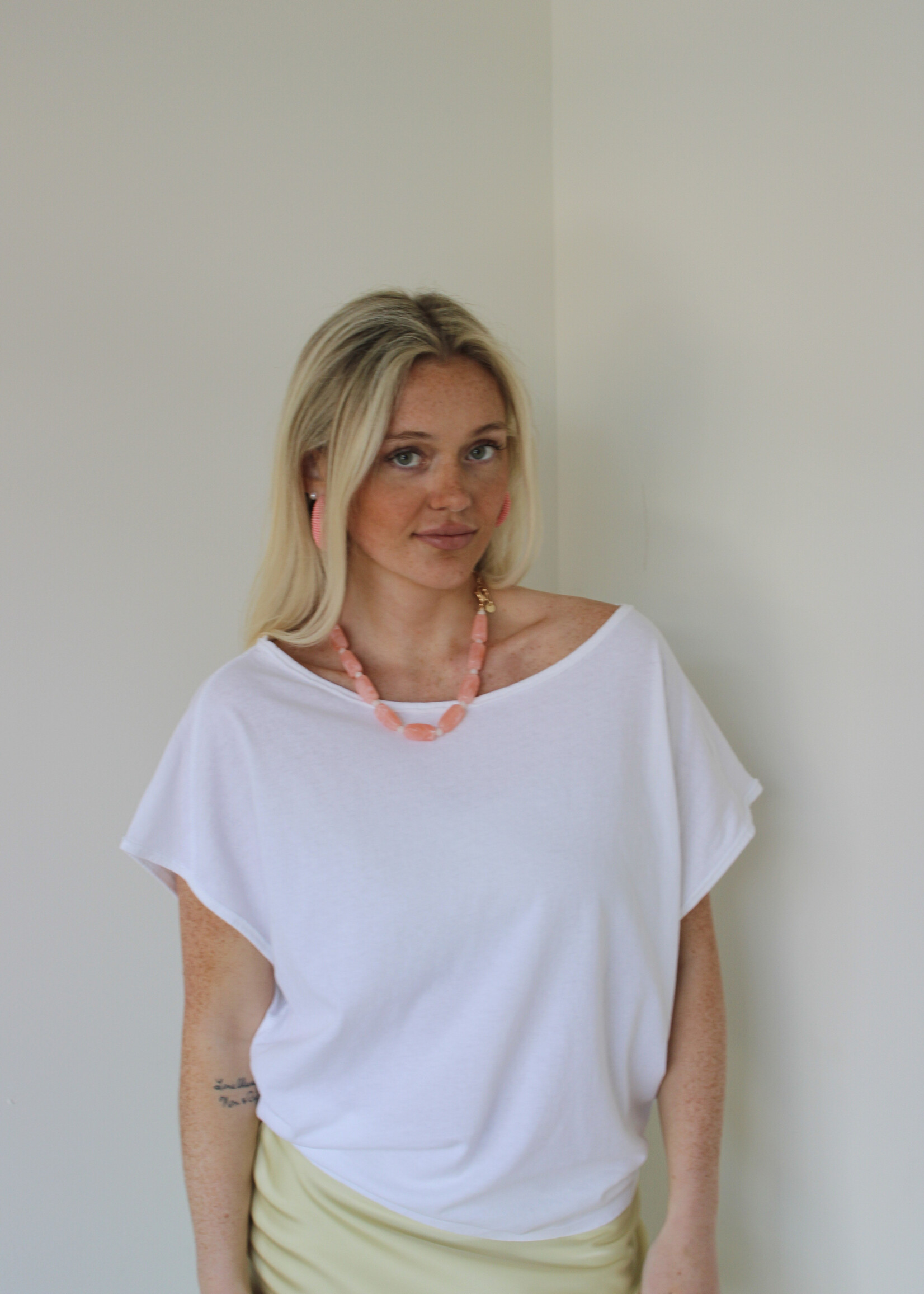 Free People Peggy Tee clean ivory