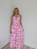 Rory Open Back Halter Maxi Dress