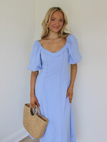 Tina Puff Sleeve Midi Dress