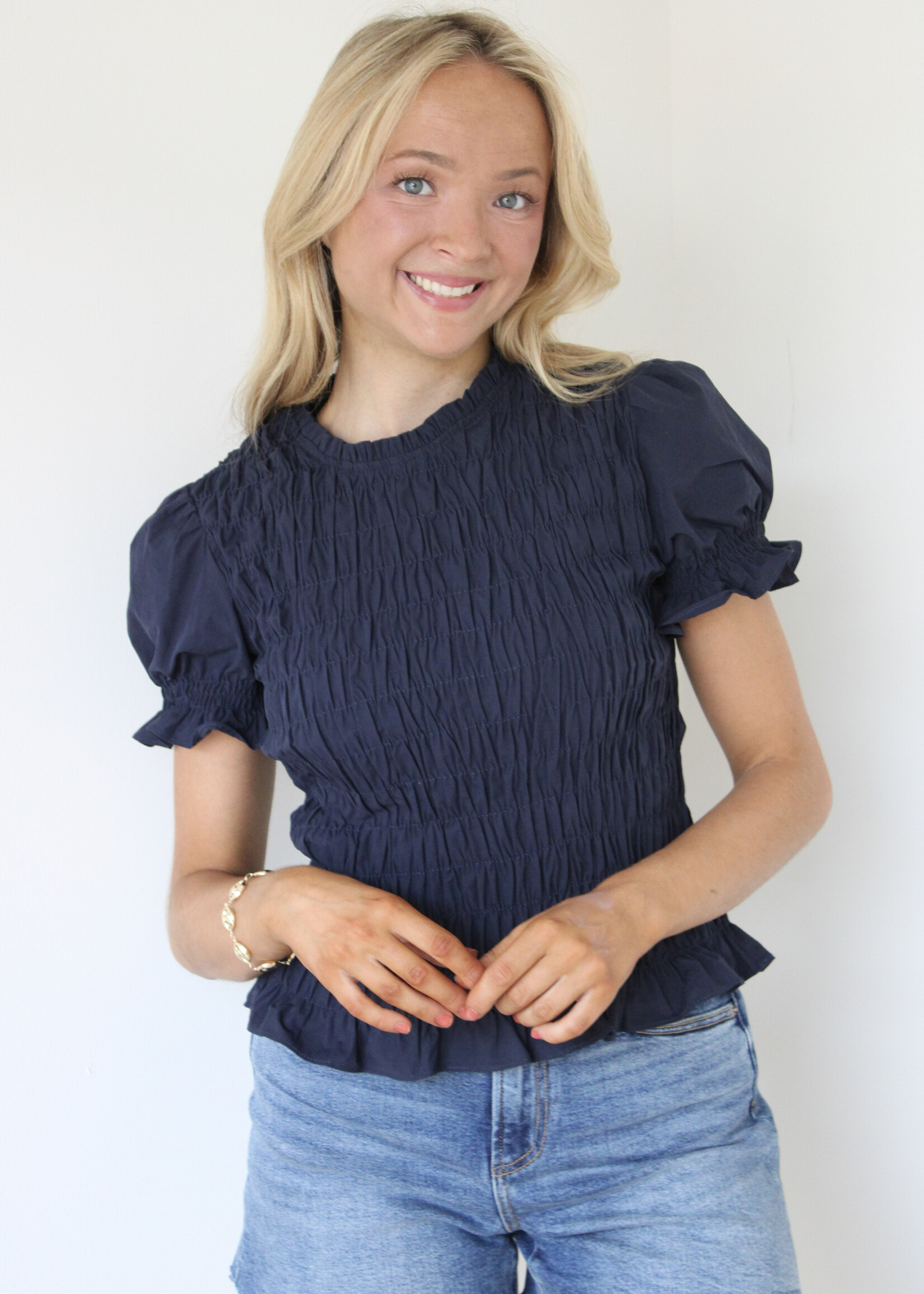 Liberty Short Puff Sleeve Top