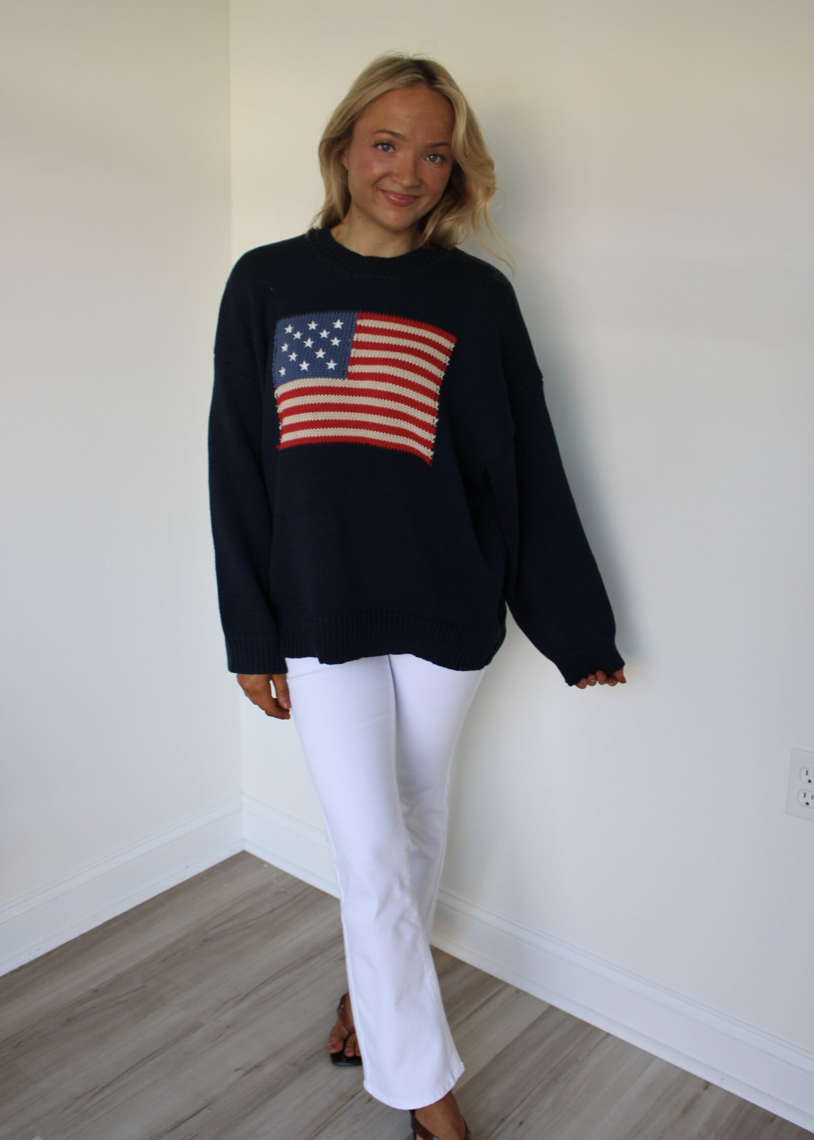 American Flag Sweater