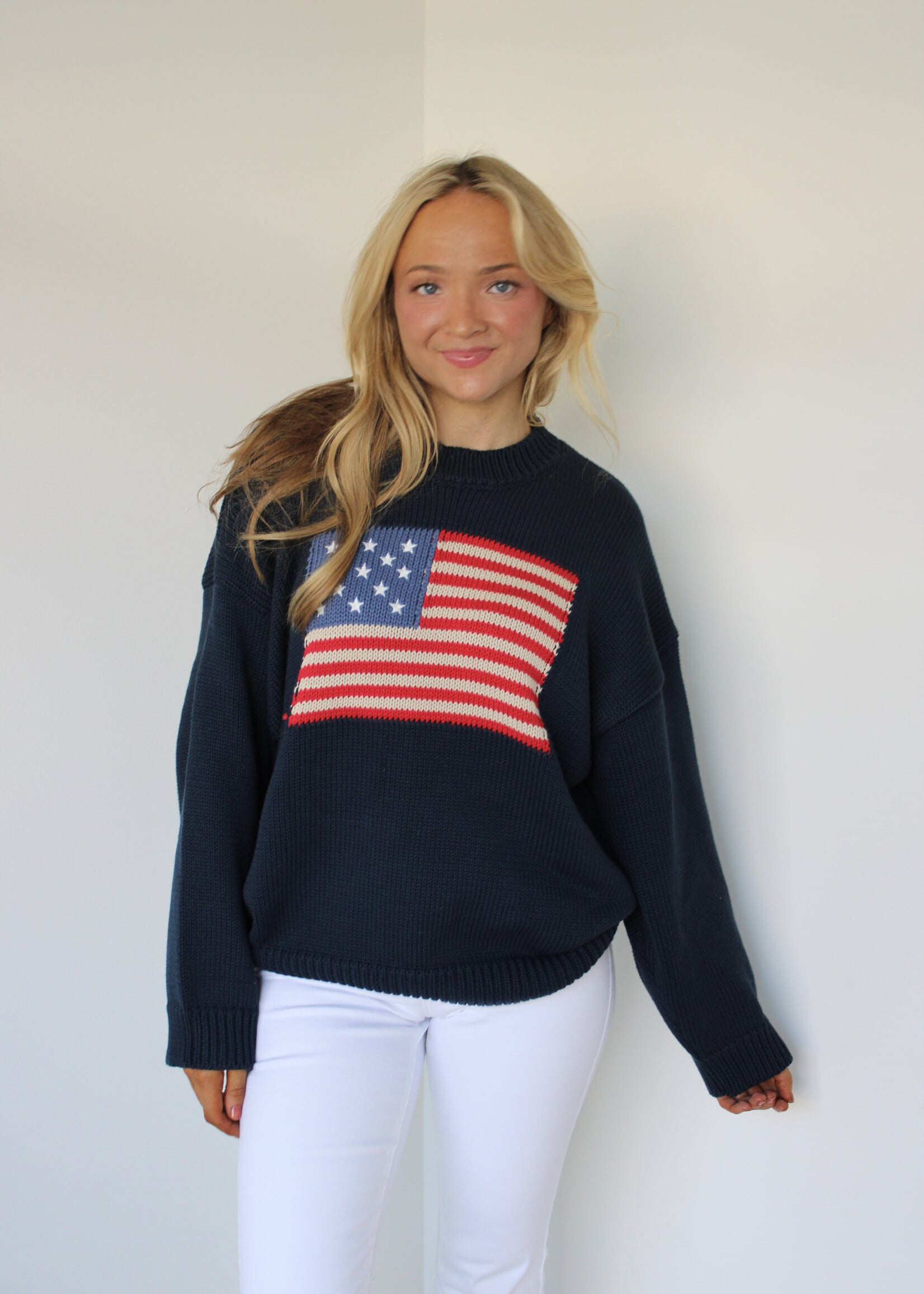American Flag Sweater