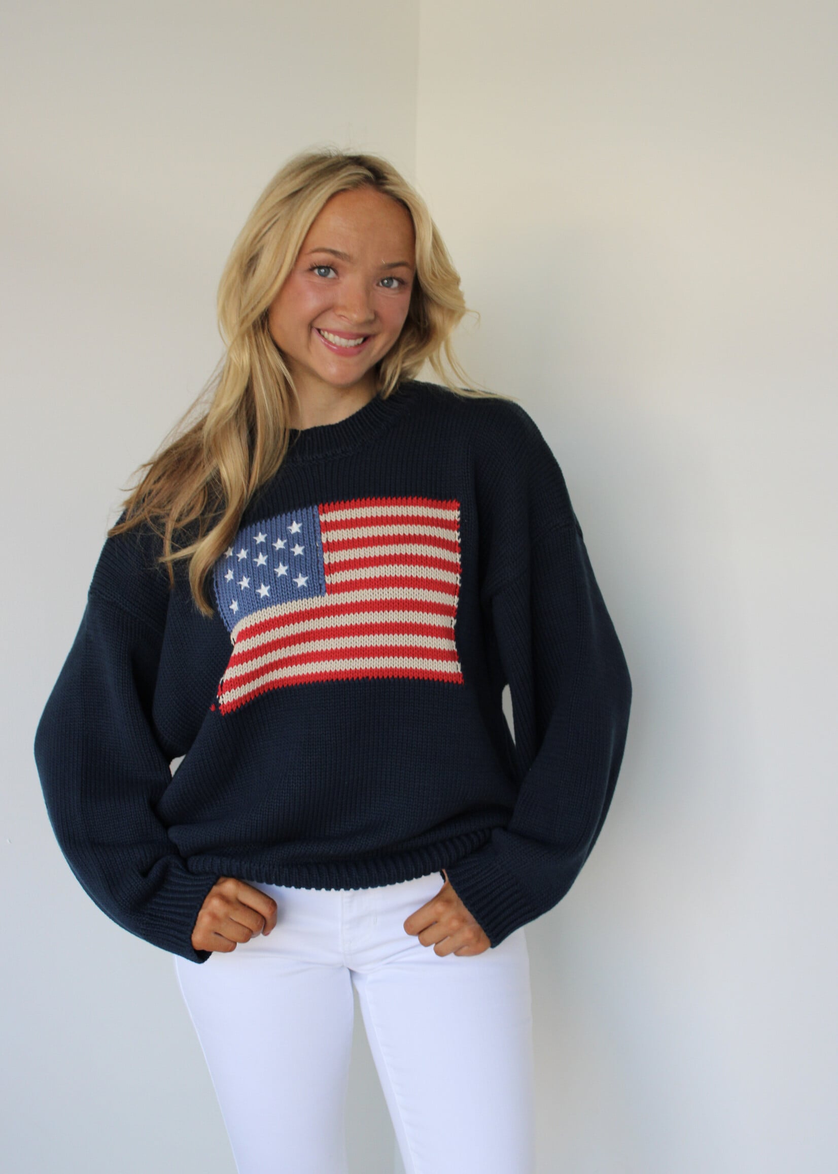 American Flag Sweater