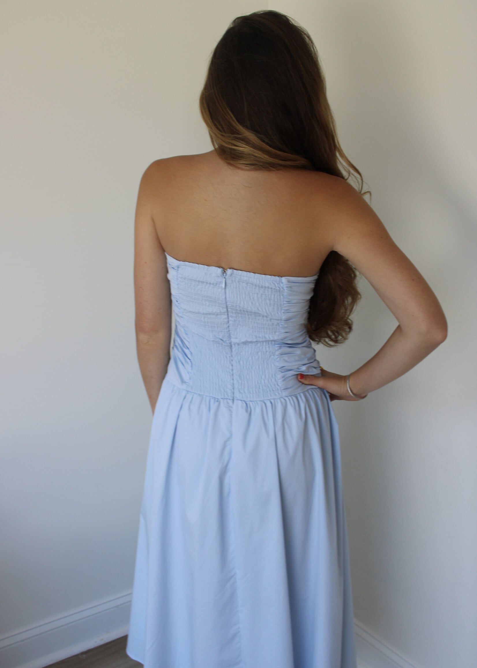 Molly Ruched Bodice Midi Dress
