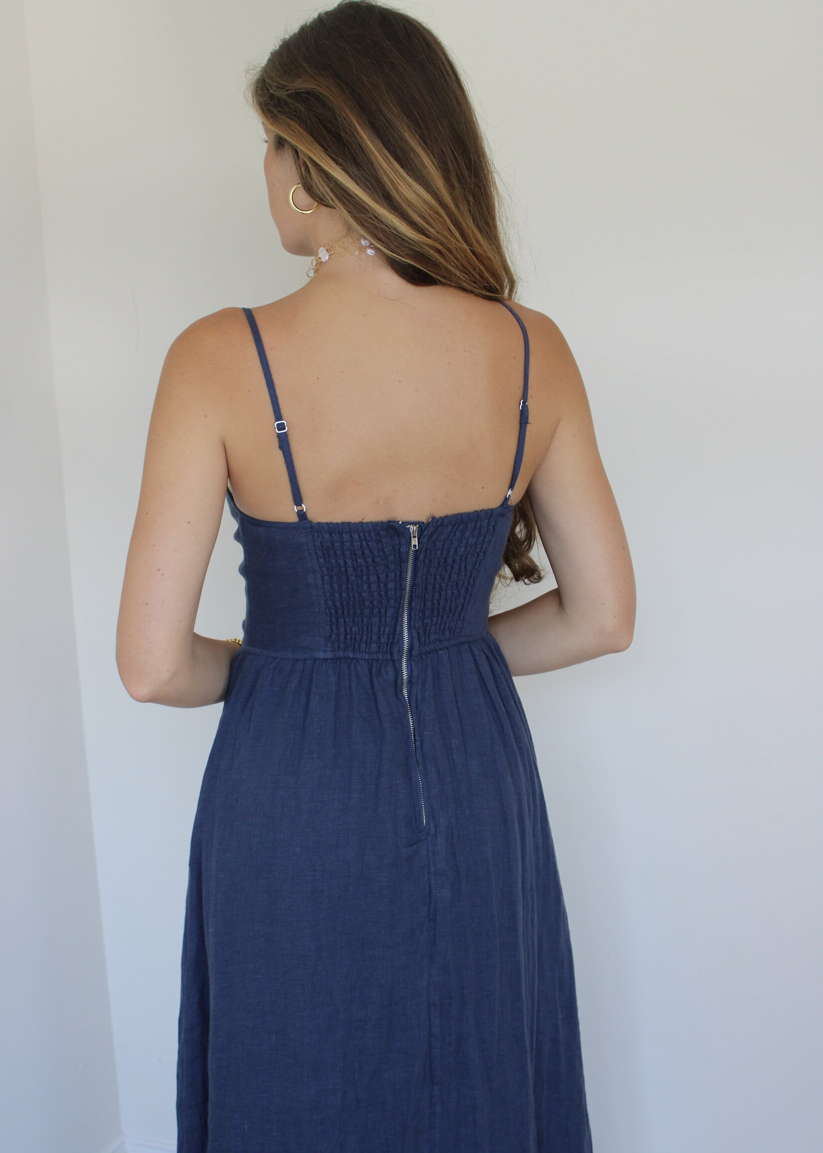 Keala Linen Sleeveless Maxi Dress