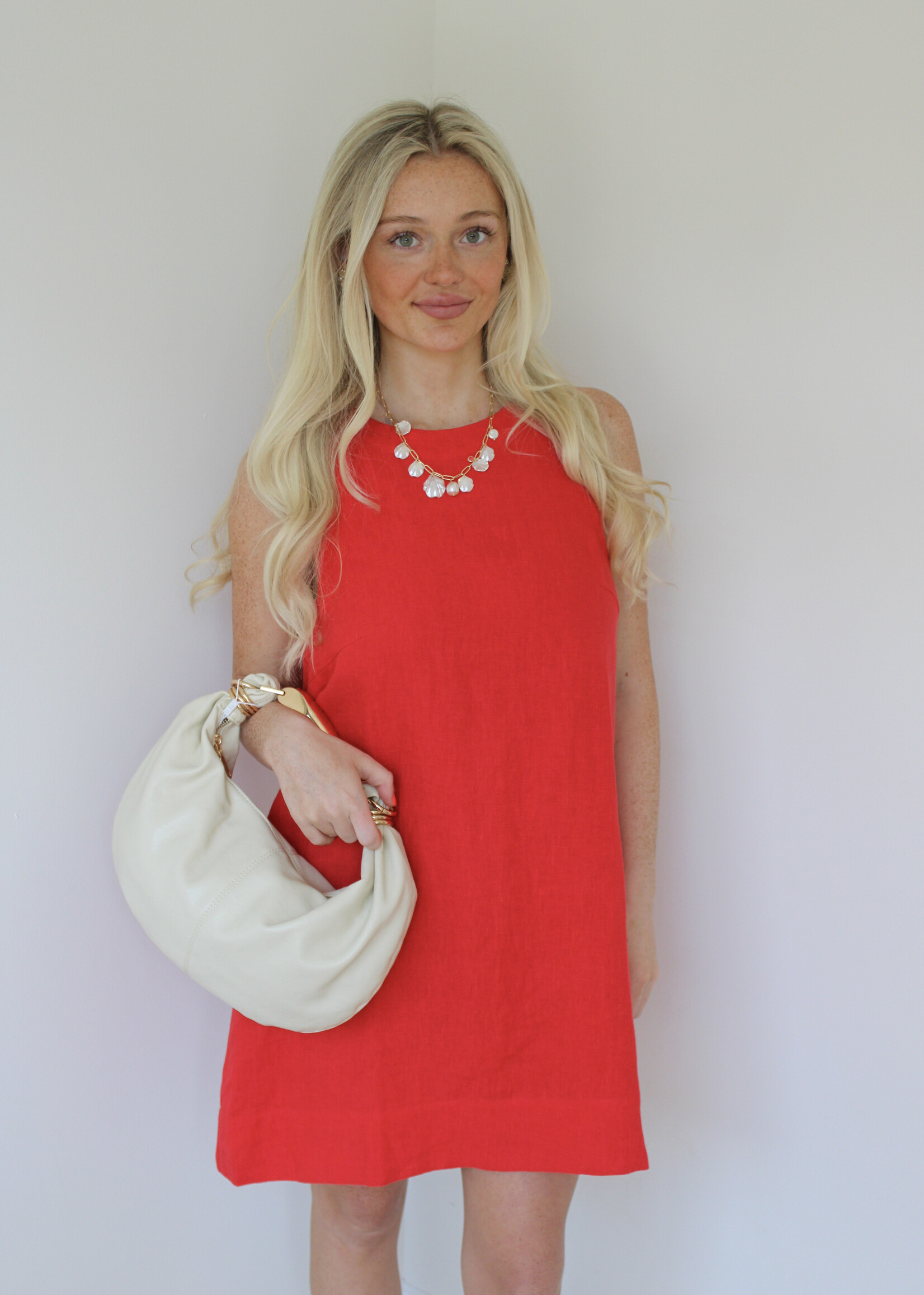 Amy Sleeveless Woven Linen Dress