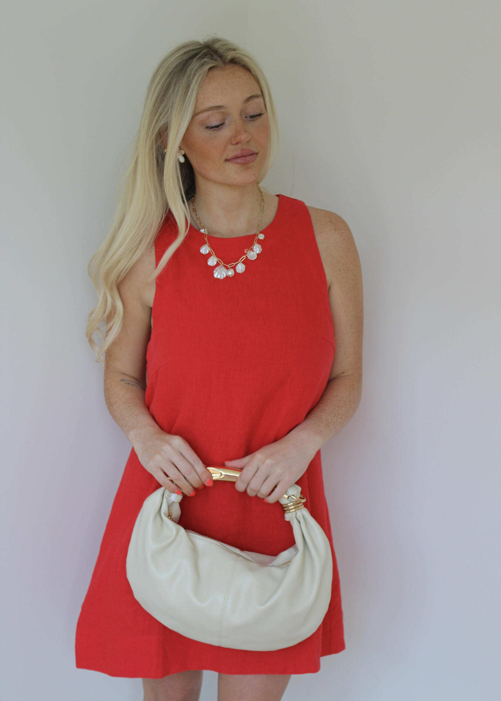 Amy Sleeveless Woven Linen Dress