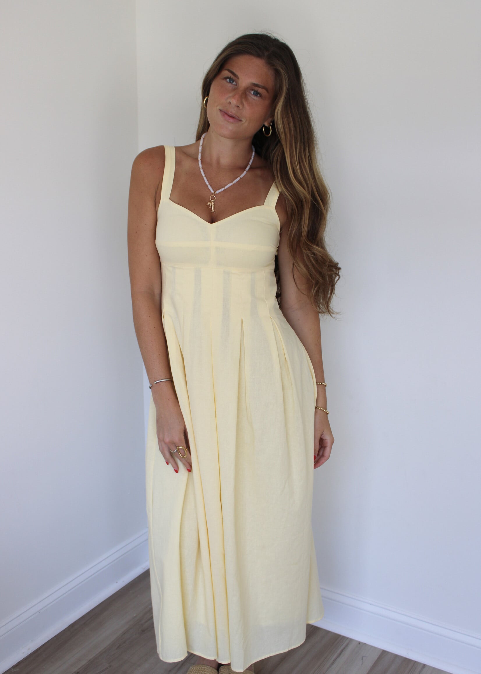 Brynn Flare Open Back Maxi Dress