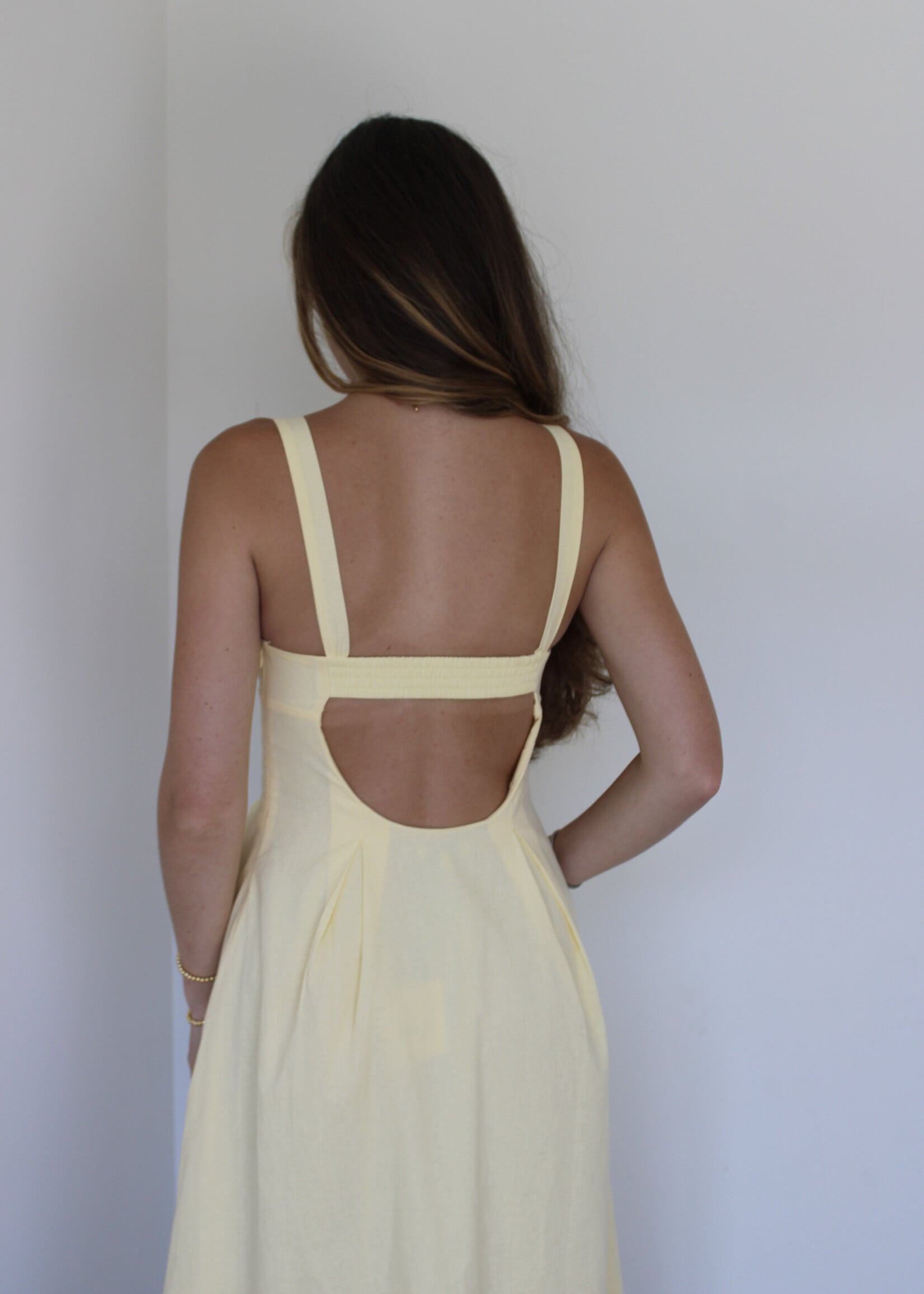Brynn Flare Open Back Maxi Dress